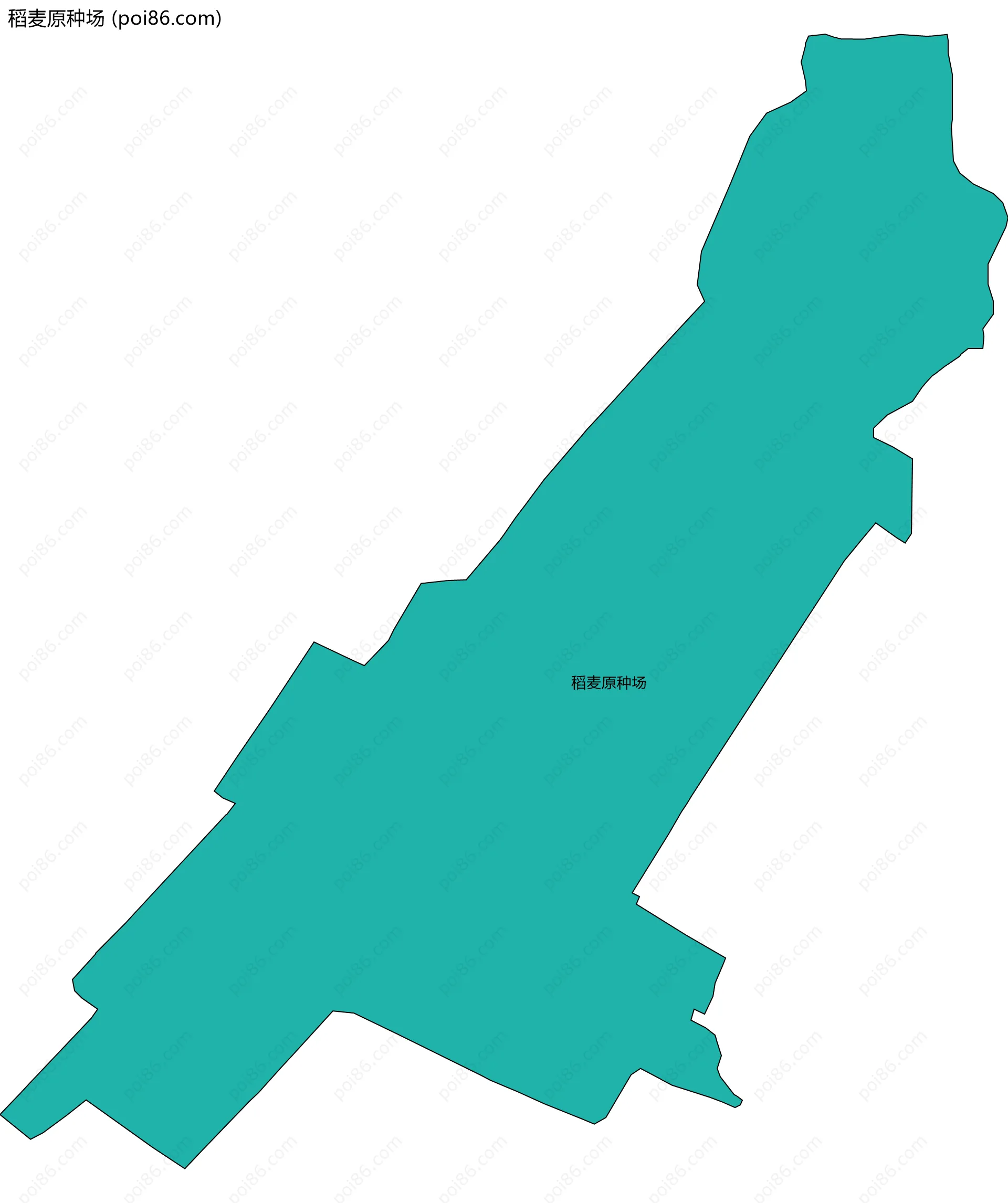 稻麦原种场边界地图