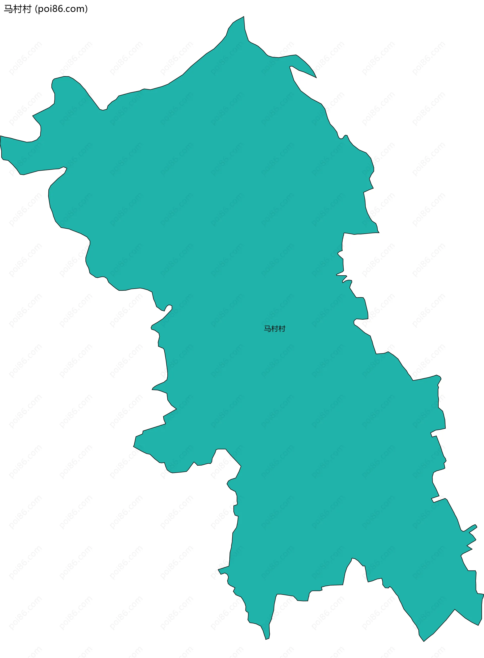 马村村边界地图