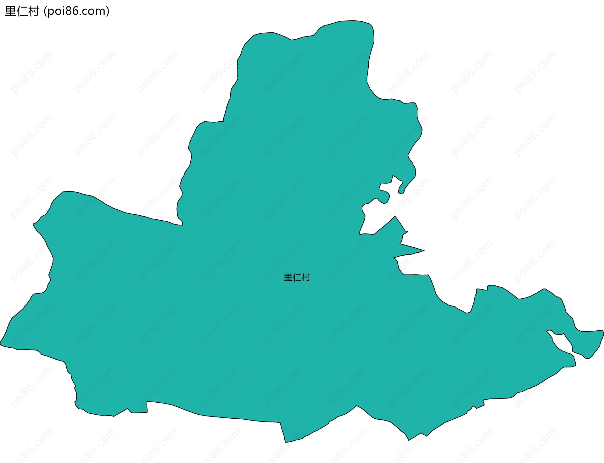 里仁村边界地图