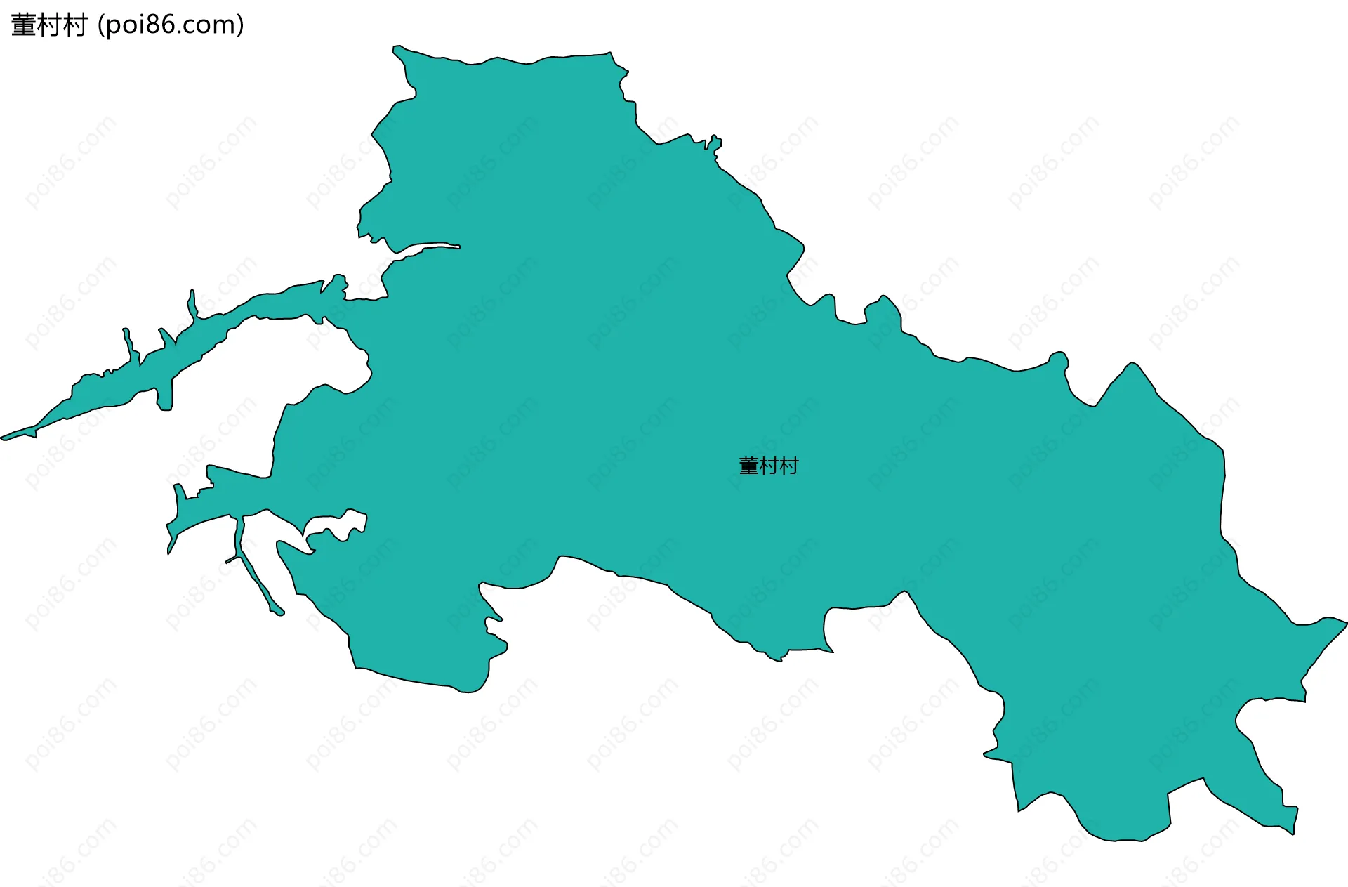 董村村边界地图