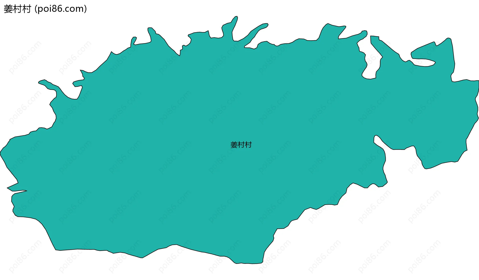 姜村村边界地图