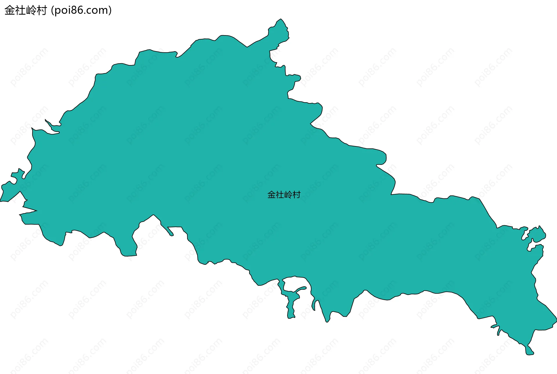 金社岭村边界地图