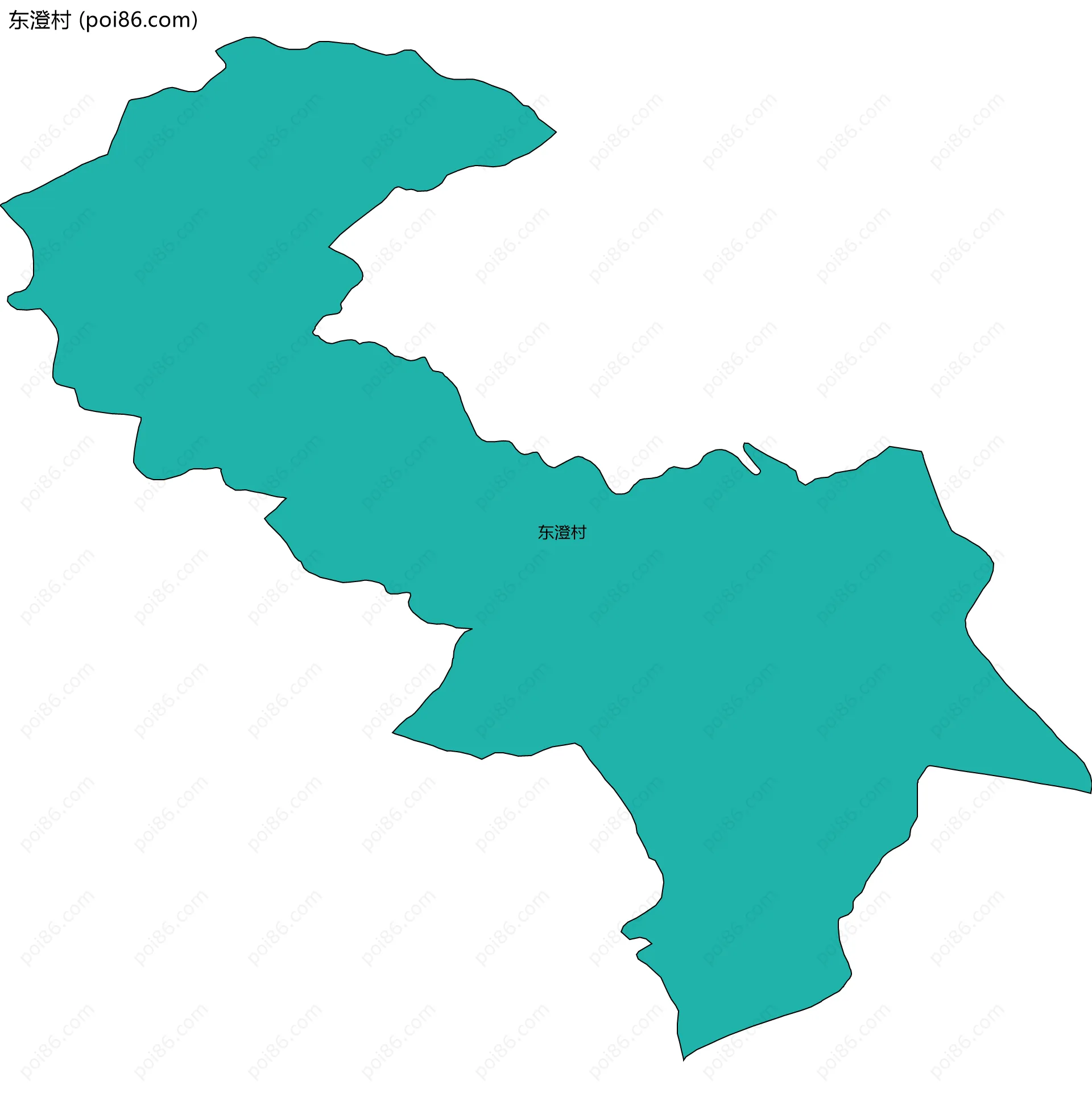 东澄村边界地图