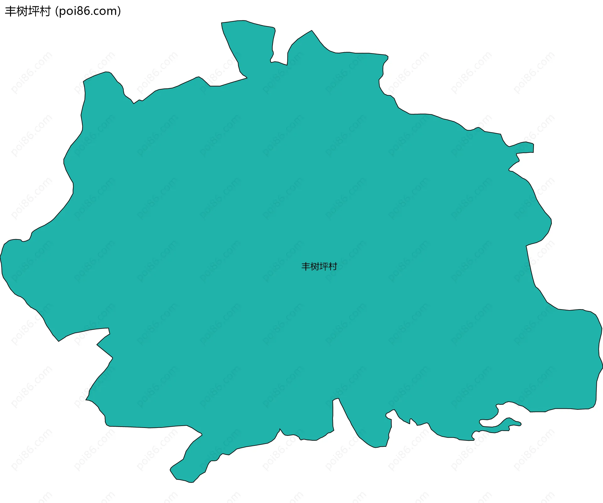 丰树坪村边界地图