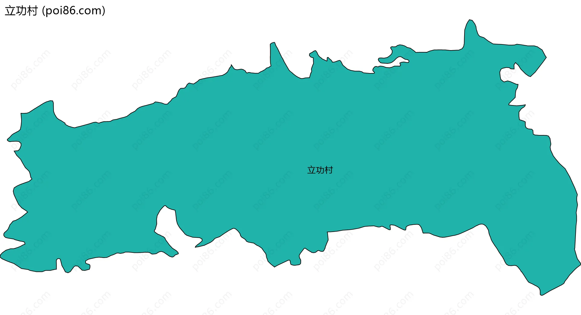 立功村边界地图