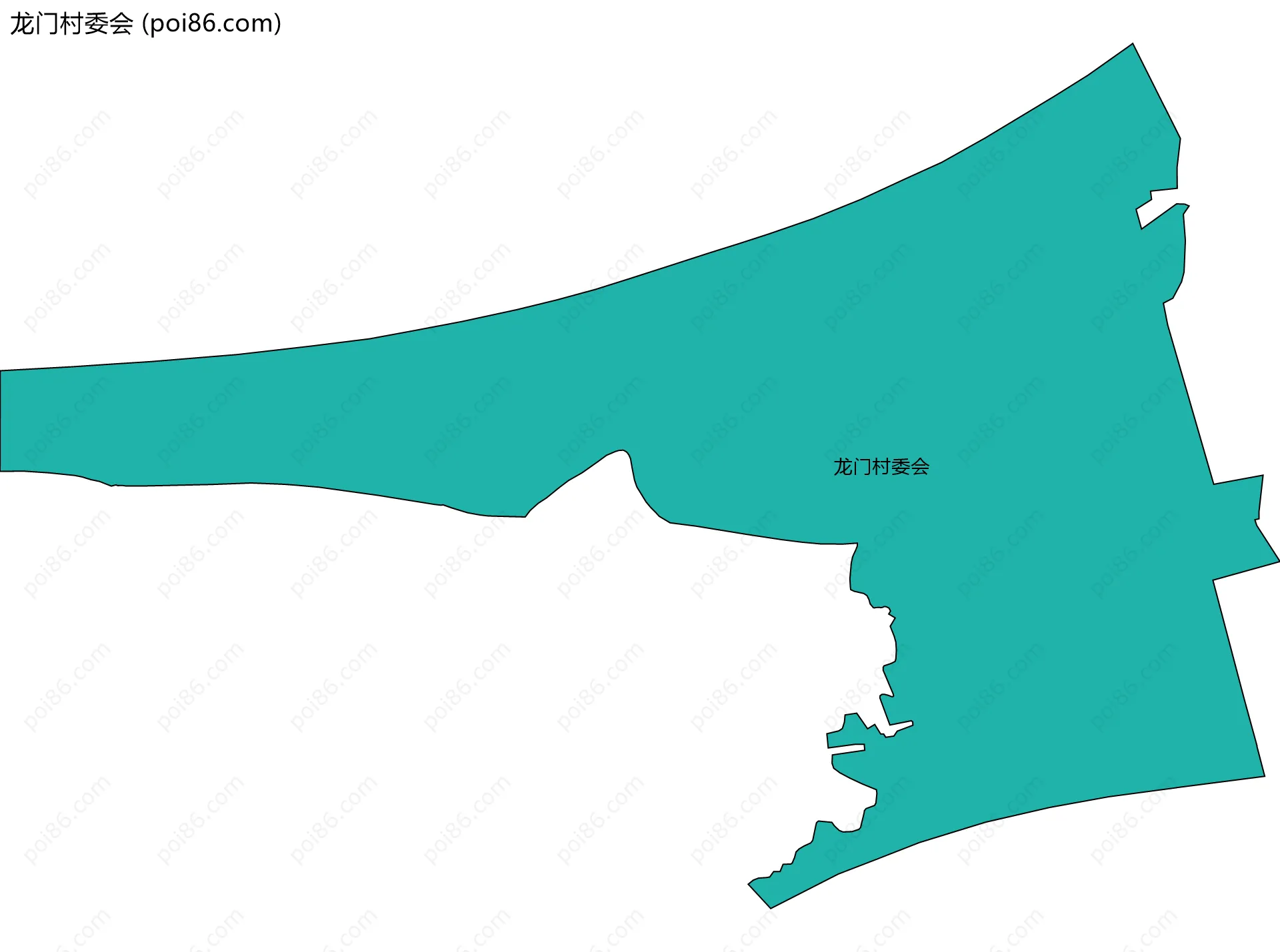 龙门村委会边界地图