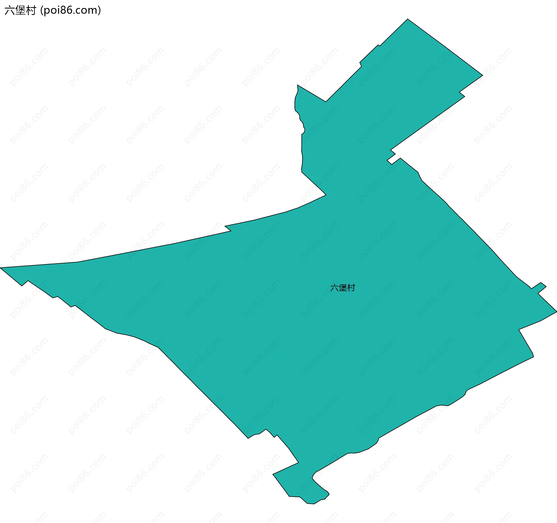 六堡村边界地图