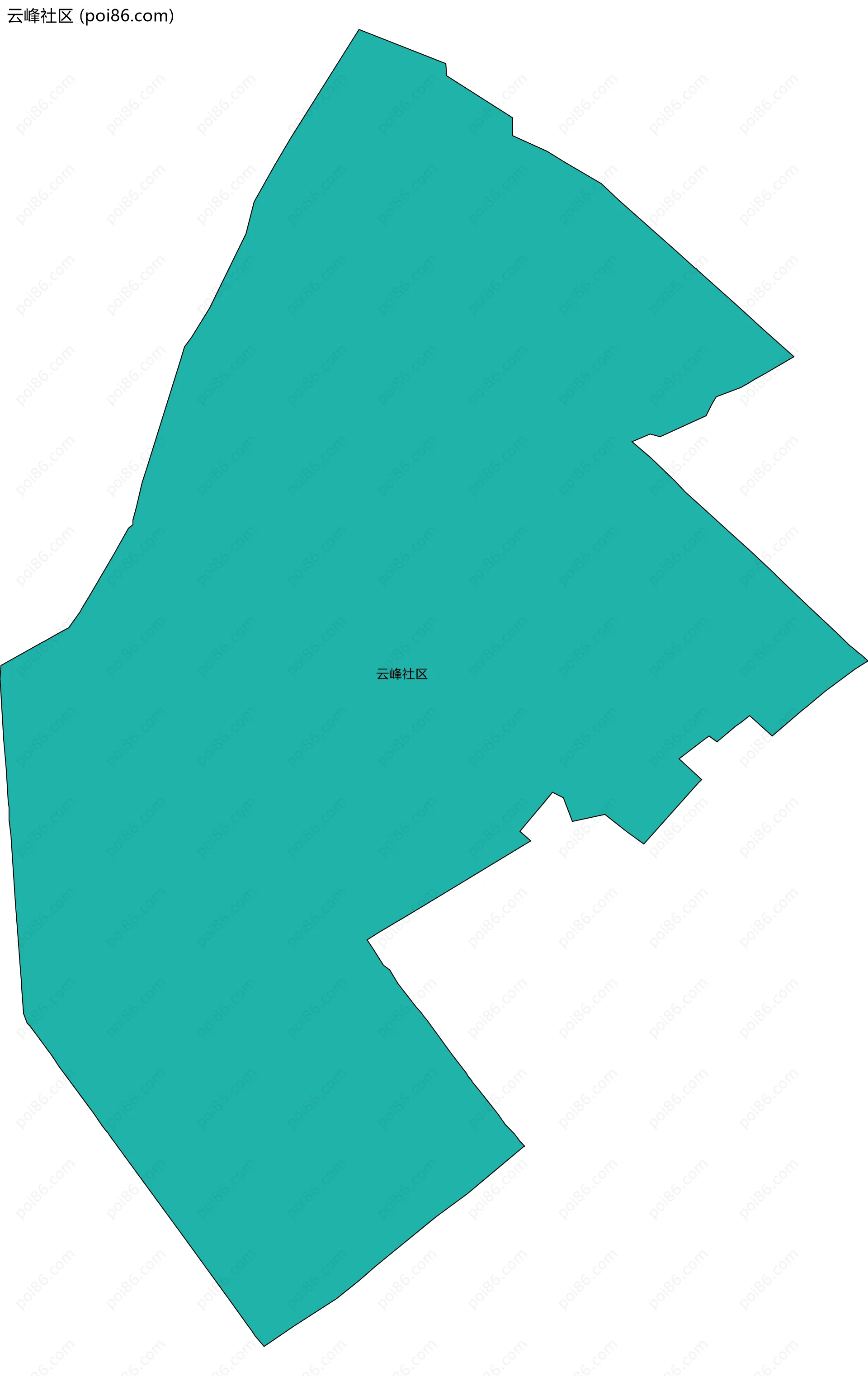 云峰社区边界地图
