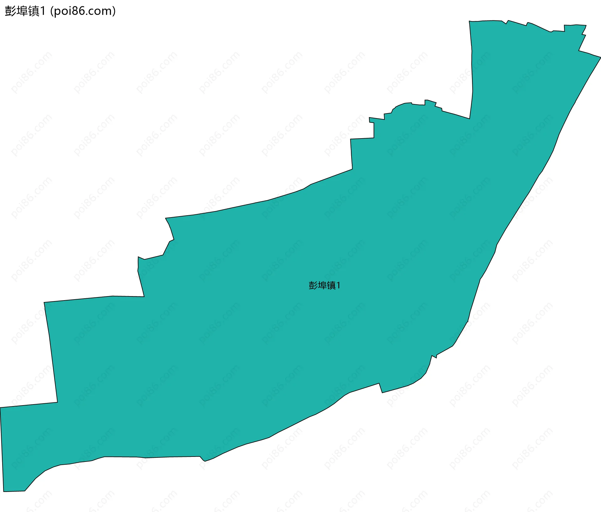 彭埠镇1边界地图