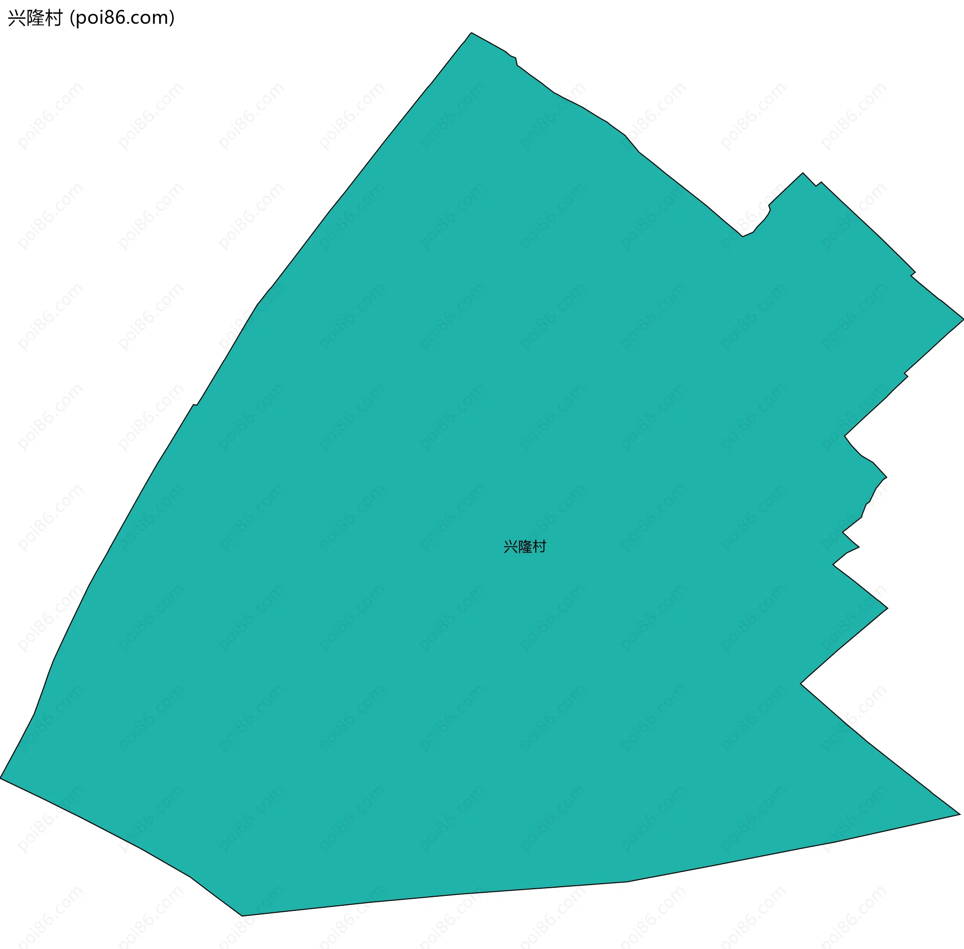 兴隆村边界地图