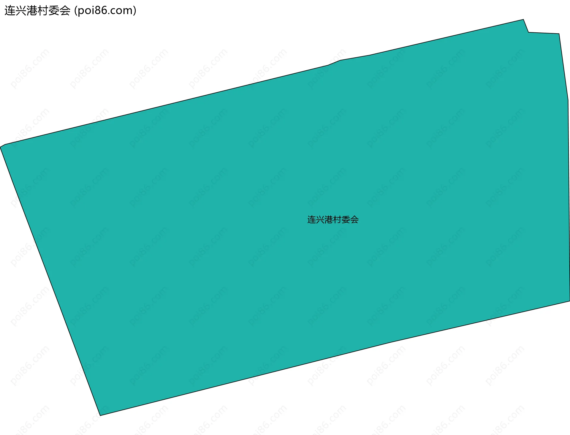 连兴港村委会边界地图