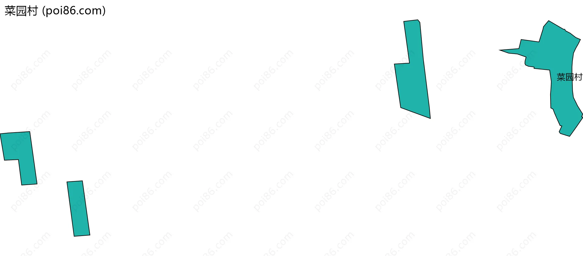 菜园村边界地图