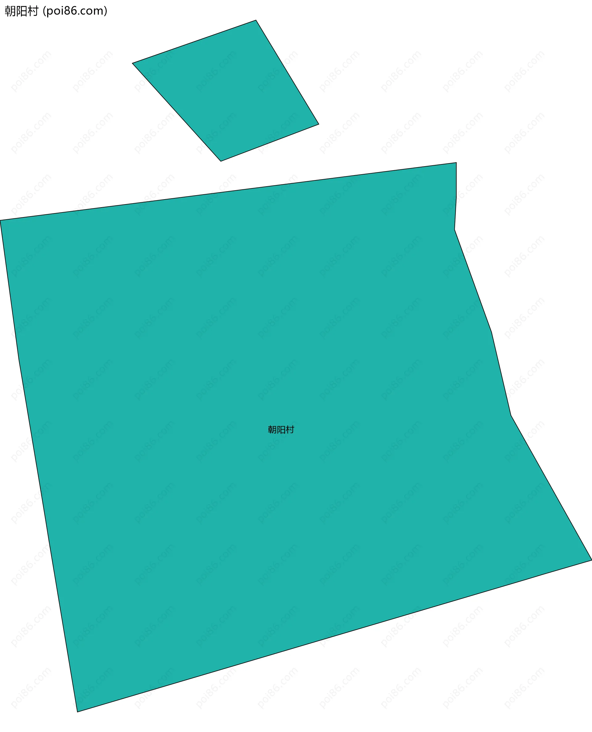 朝阳村边界地图