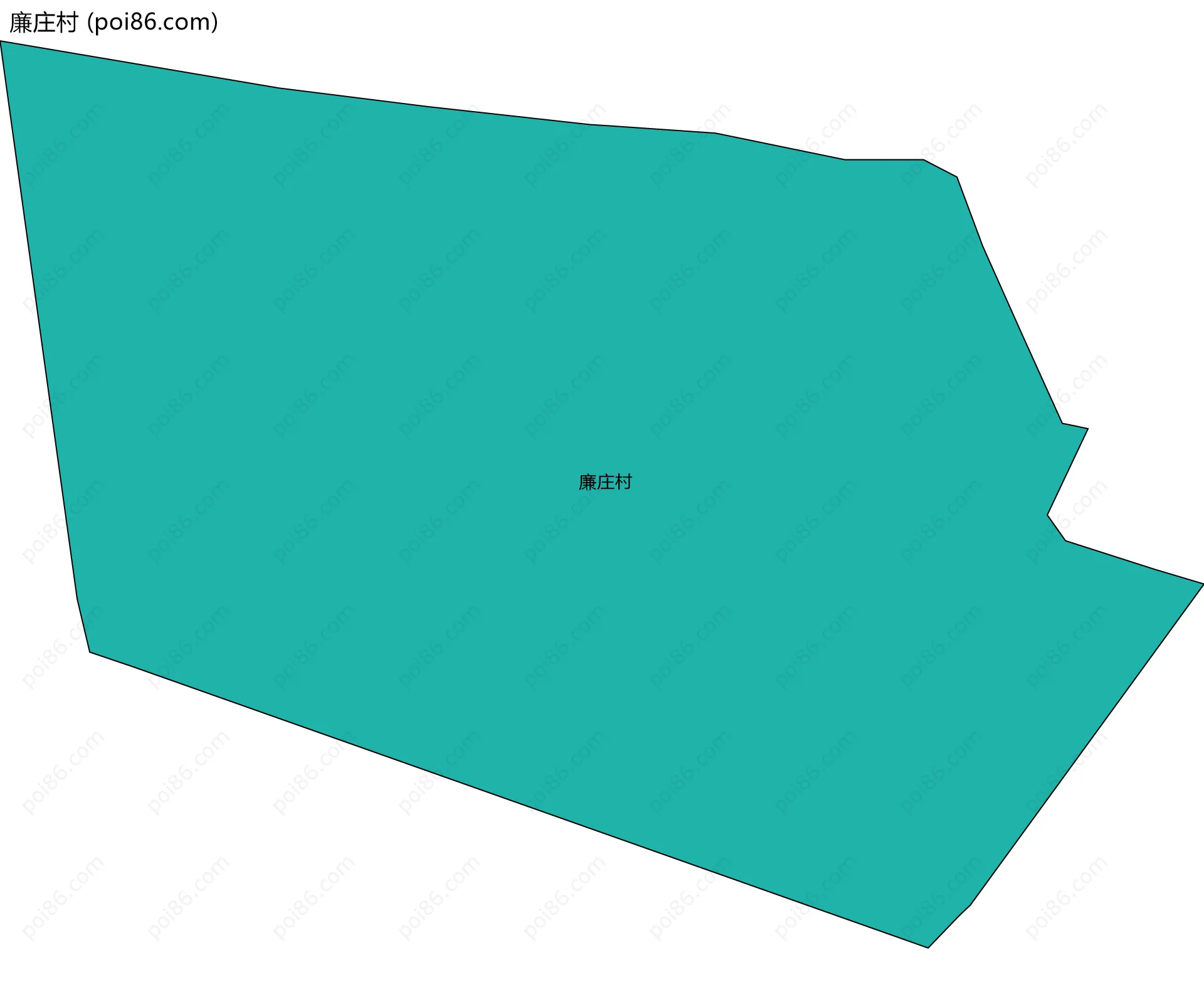 廉庄村边界地图