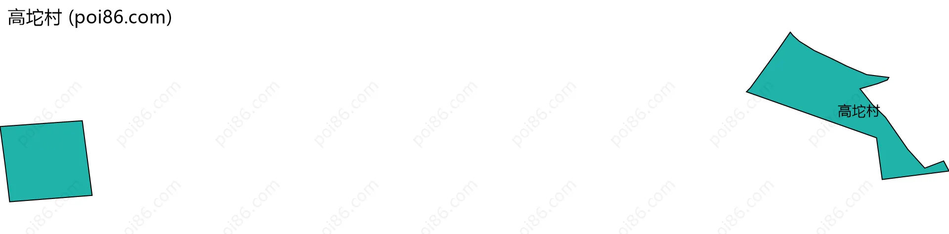 高坨村边界地图