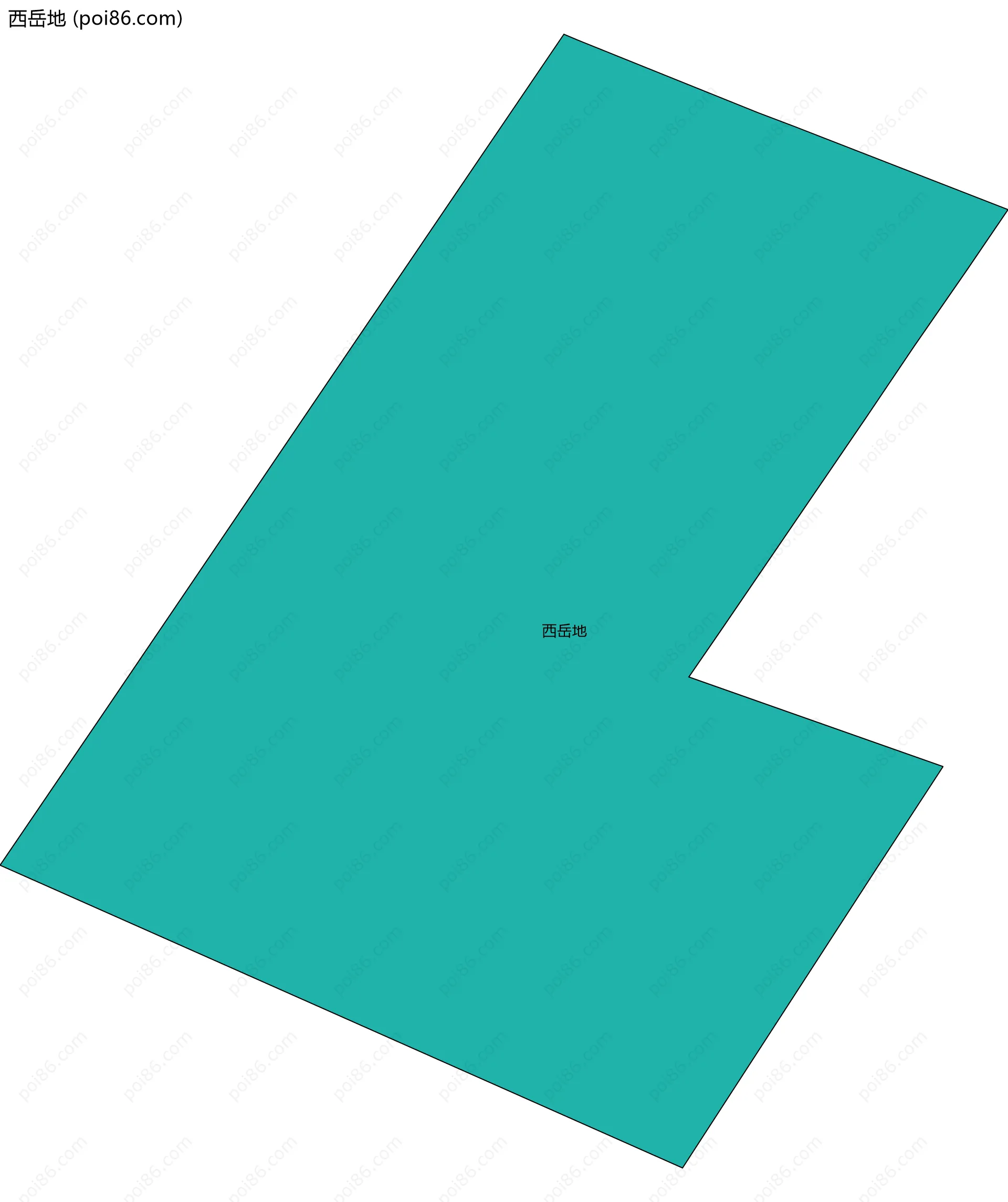 西岳地边界地图