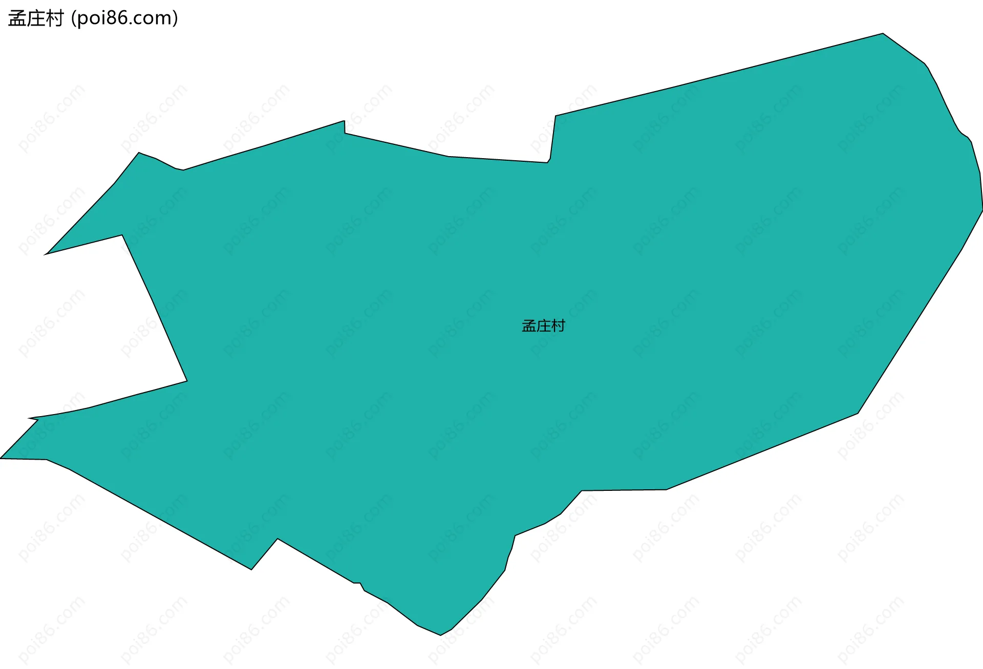 孟庄村边界地图