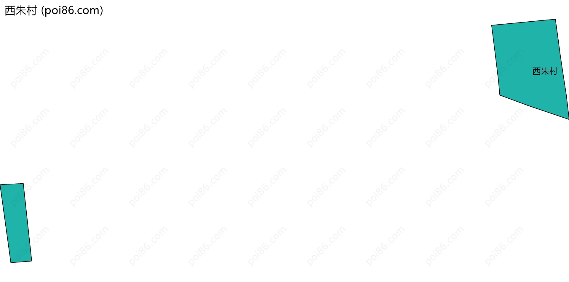 西朱村边界地图