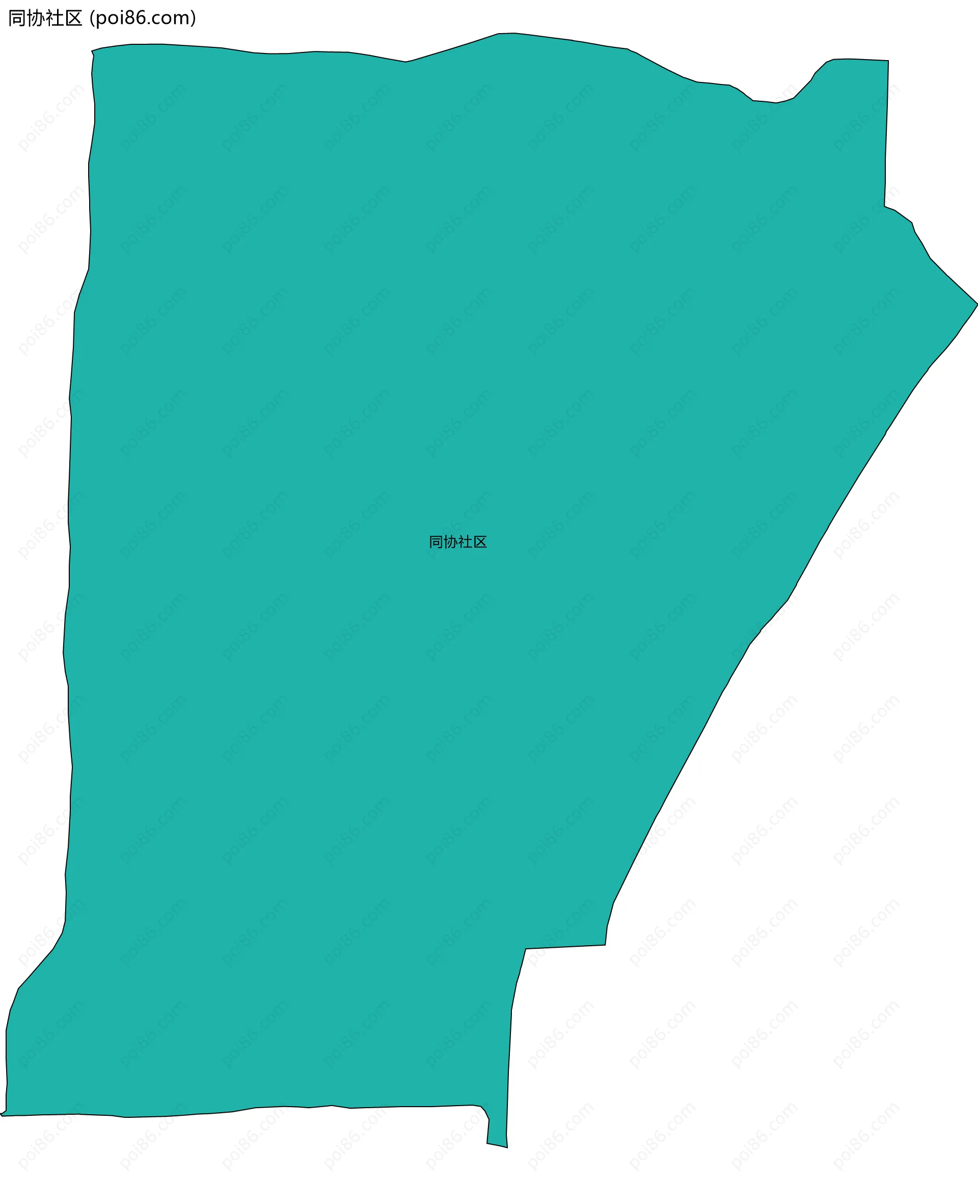 同协社区边界地图