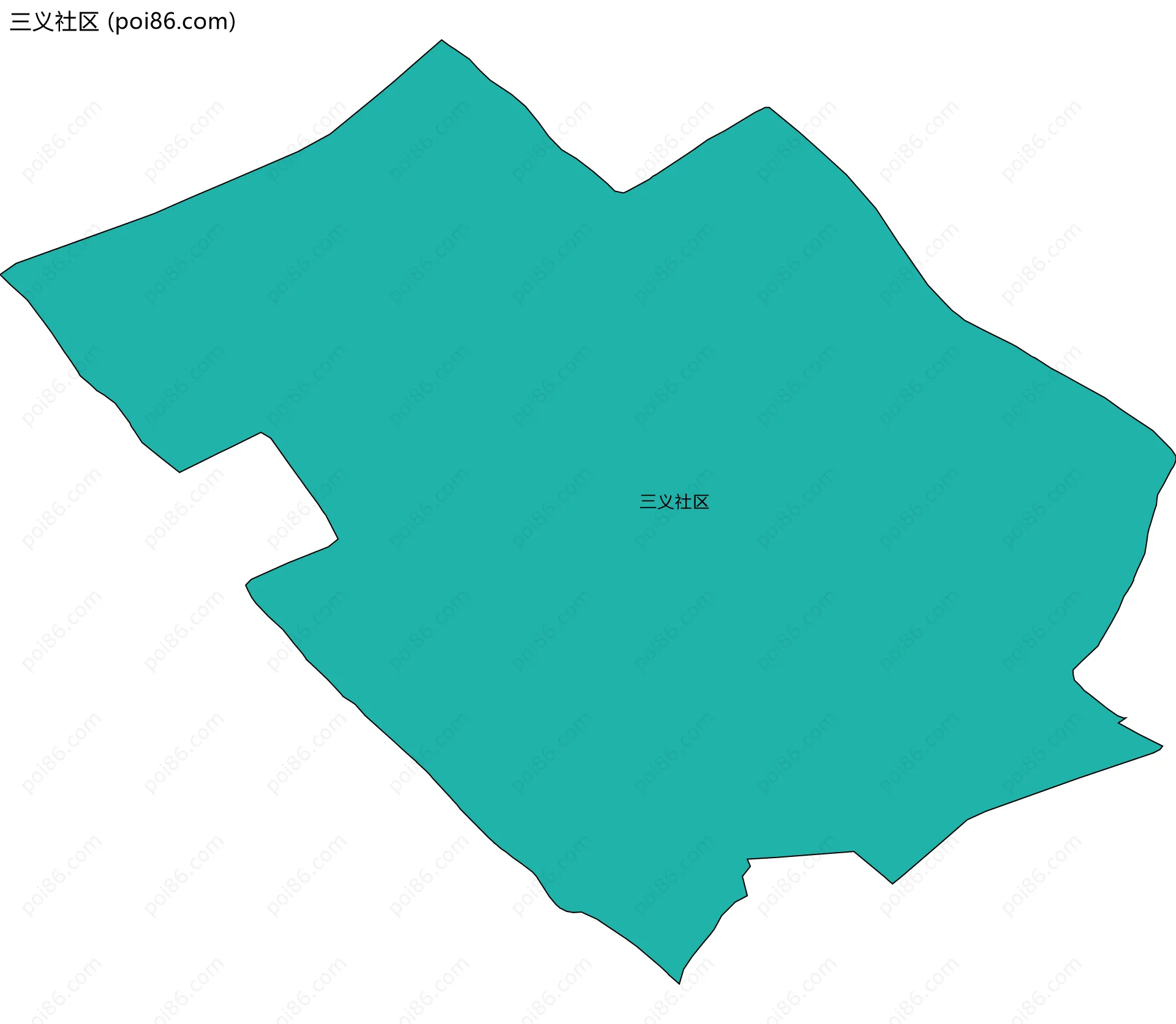 三义社区边界地图