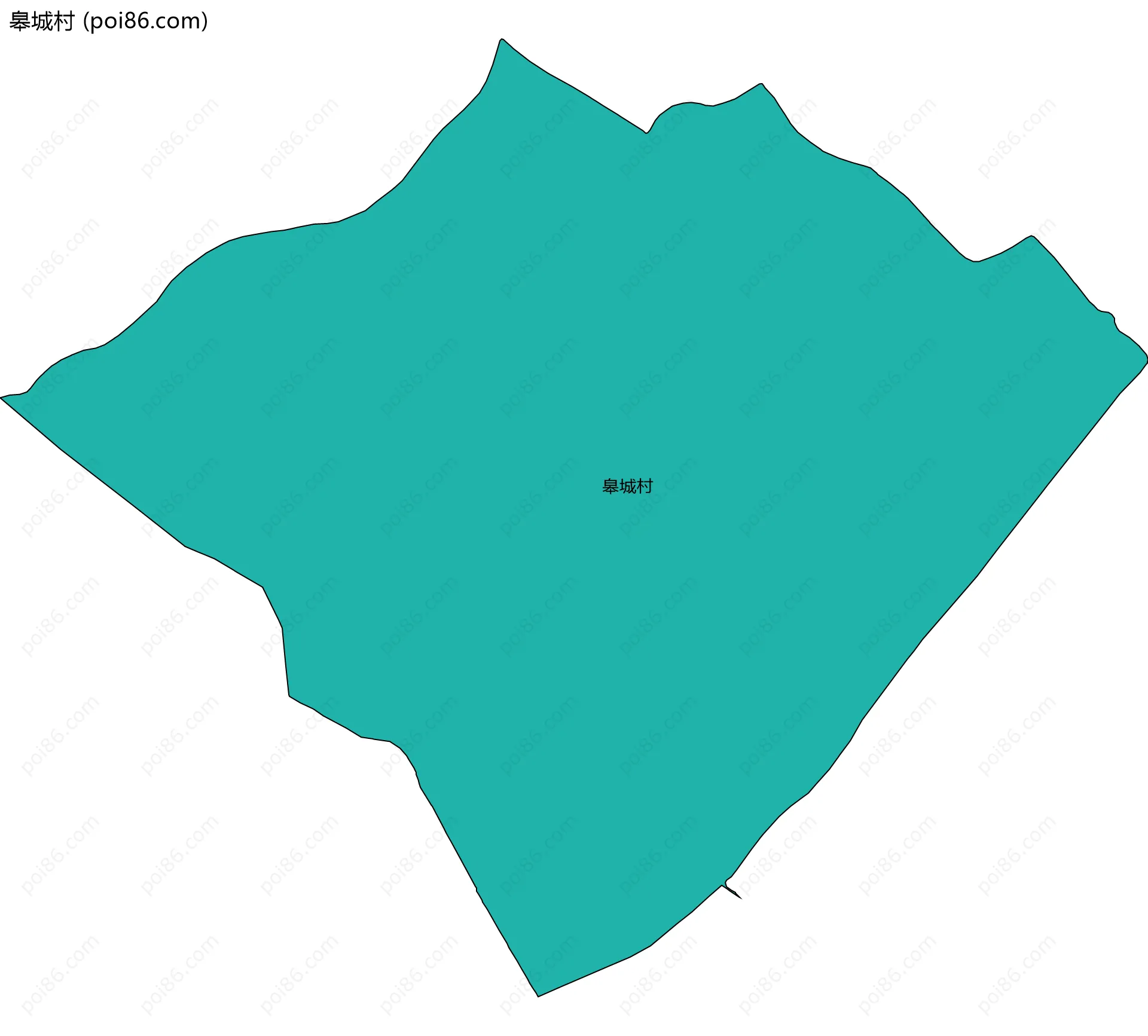 皋城村边界地图