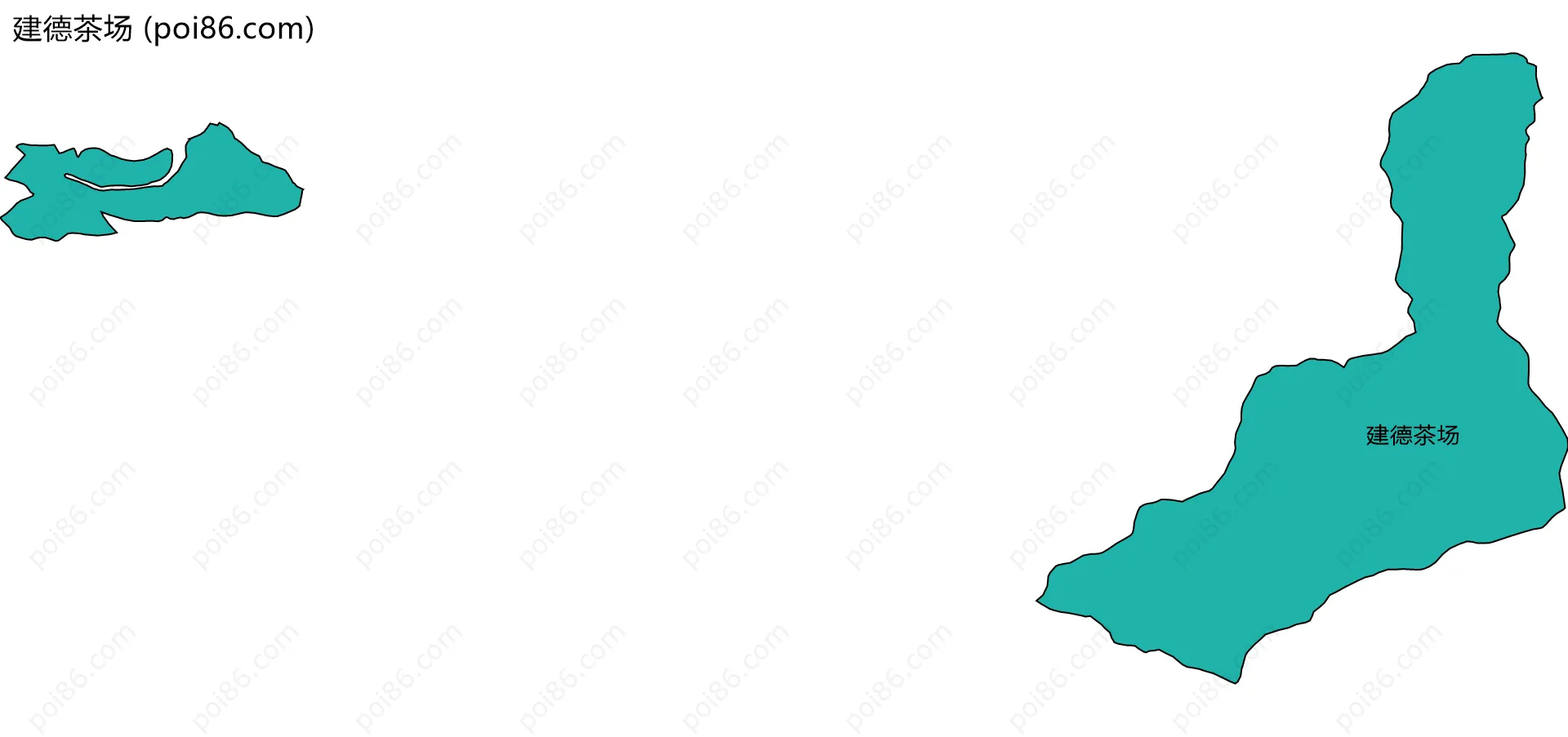 建德茶场边界地图