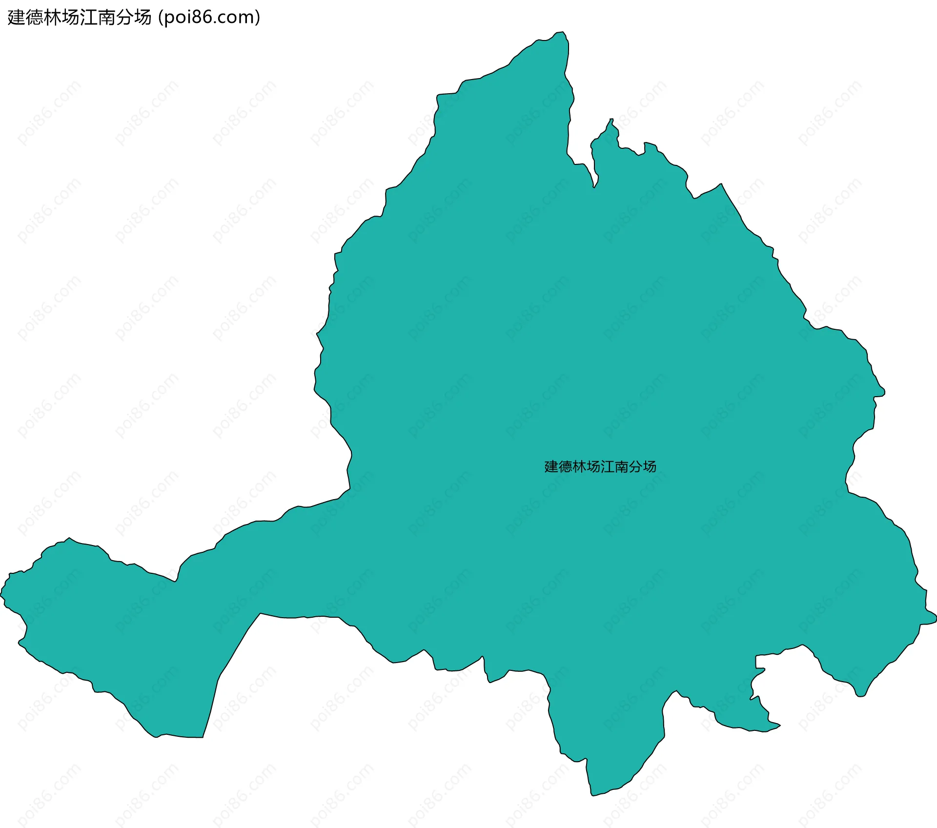 建德林场江南分场边界地图