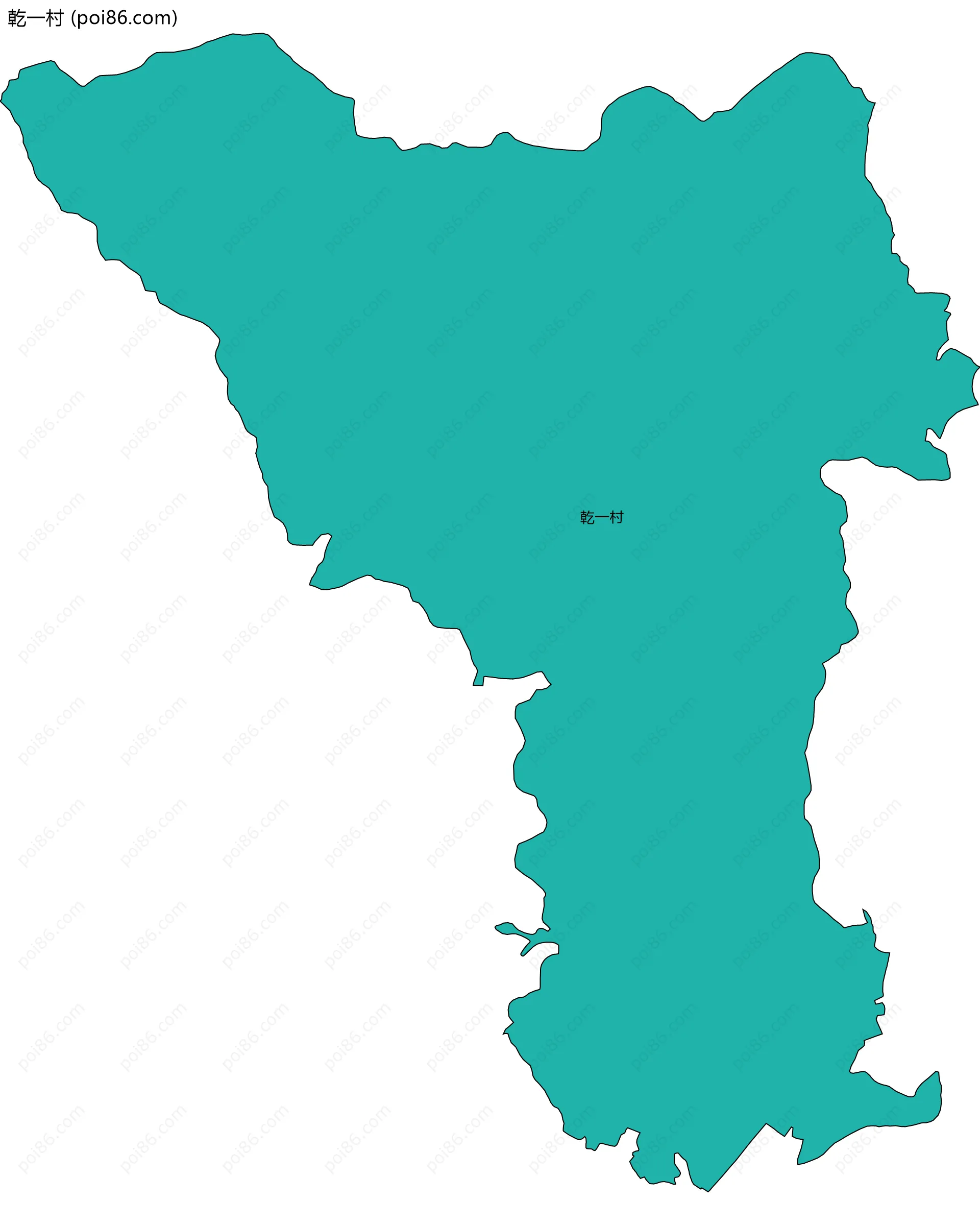 乾一村边界地图