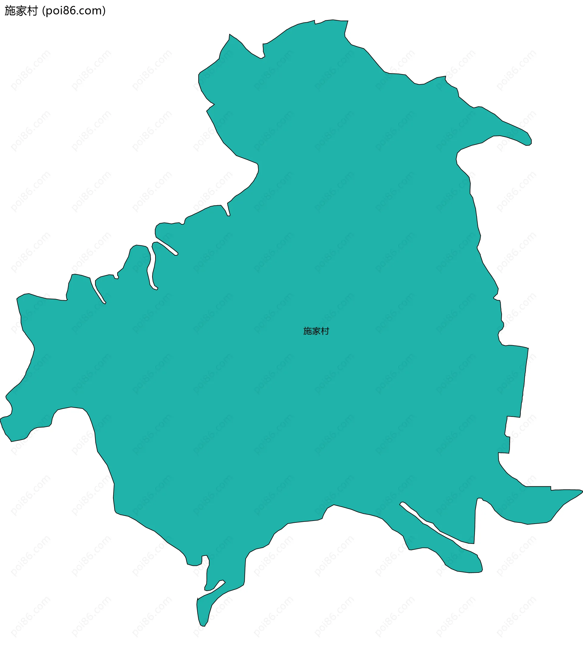 施家村边界地图