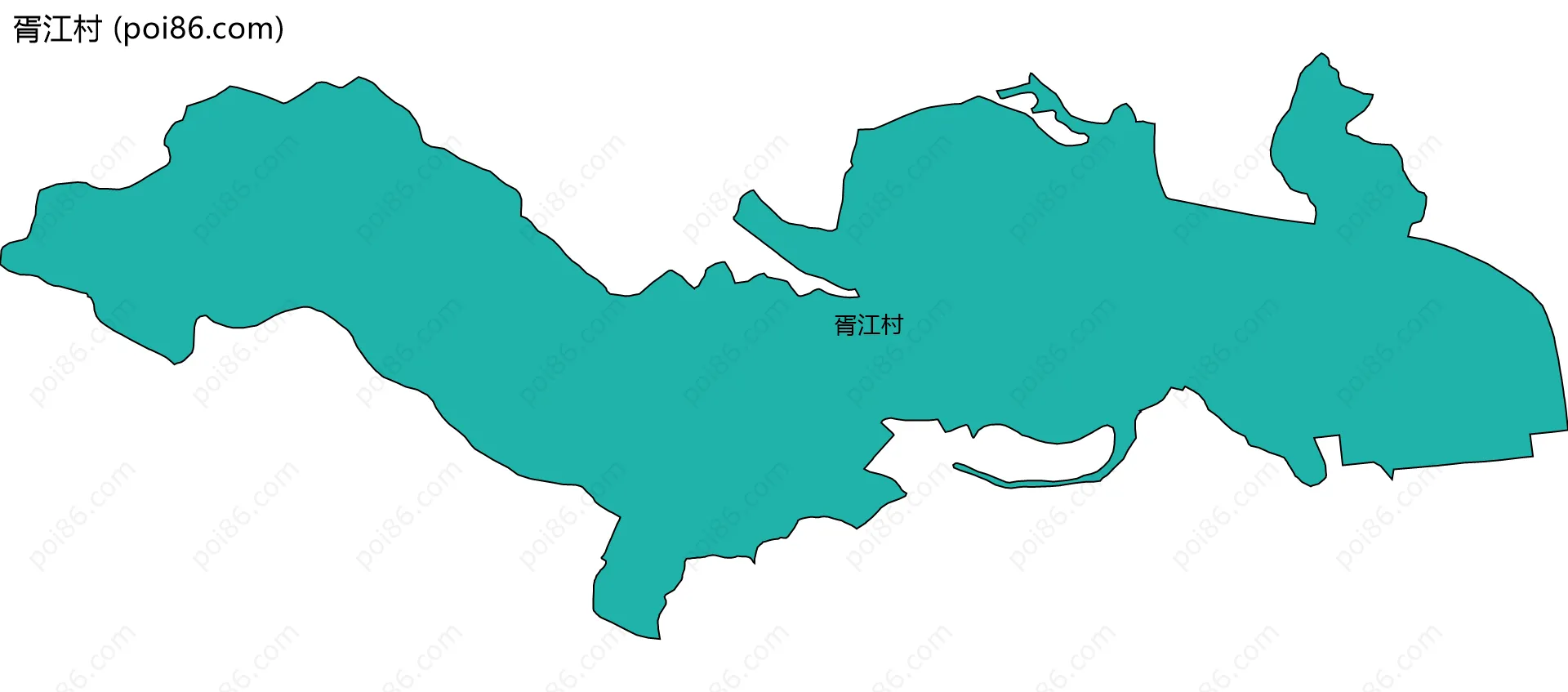 胥江村边界地图