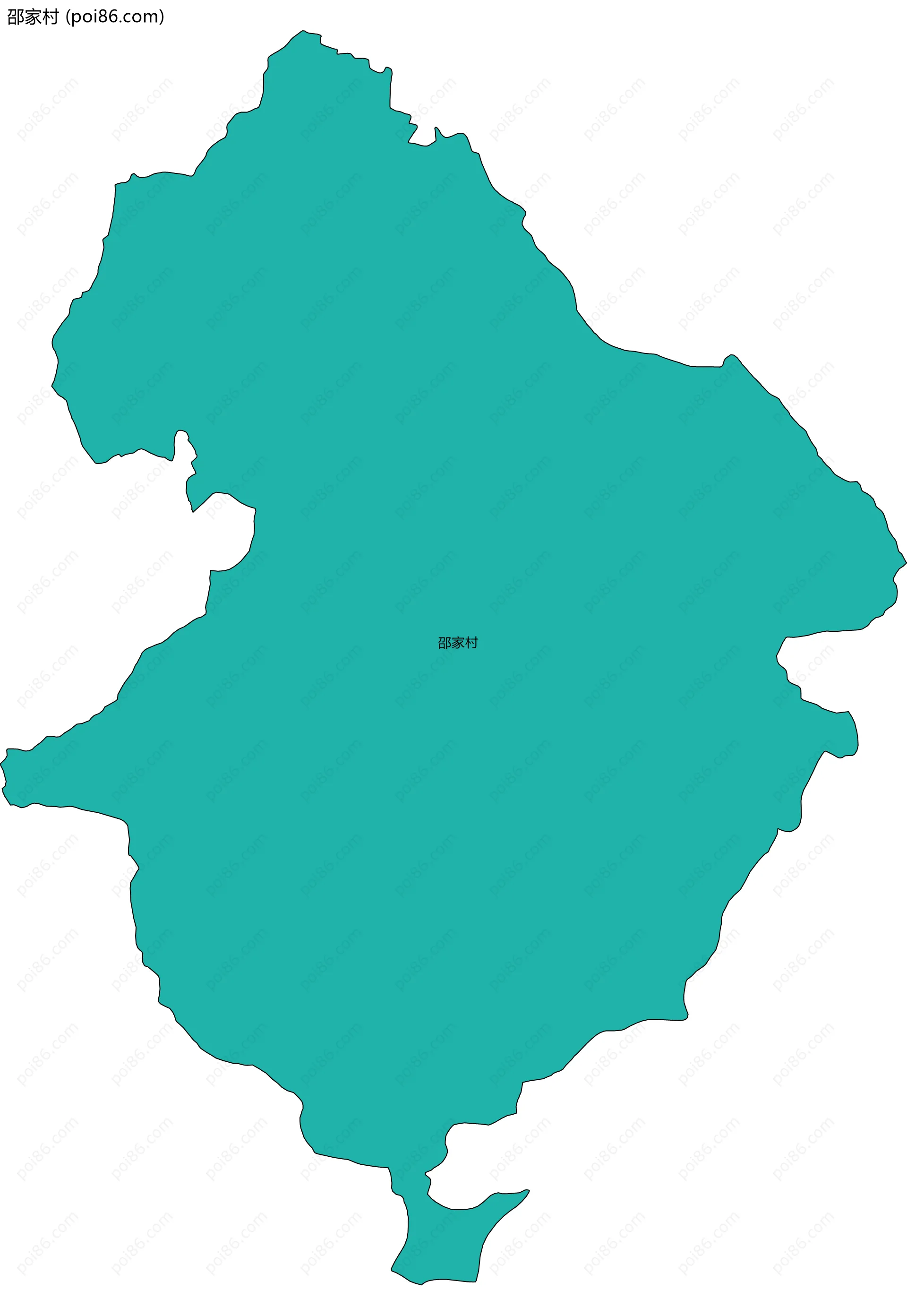 邵家村边界地图