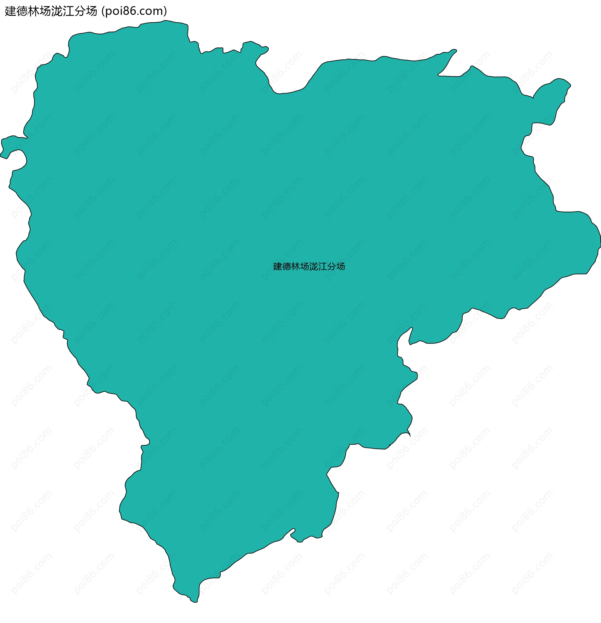 建德林场泷江分场边界地图