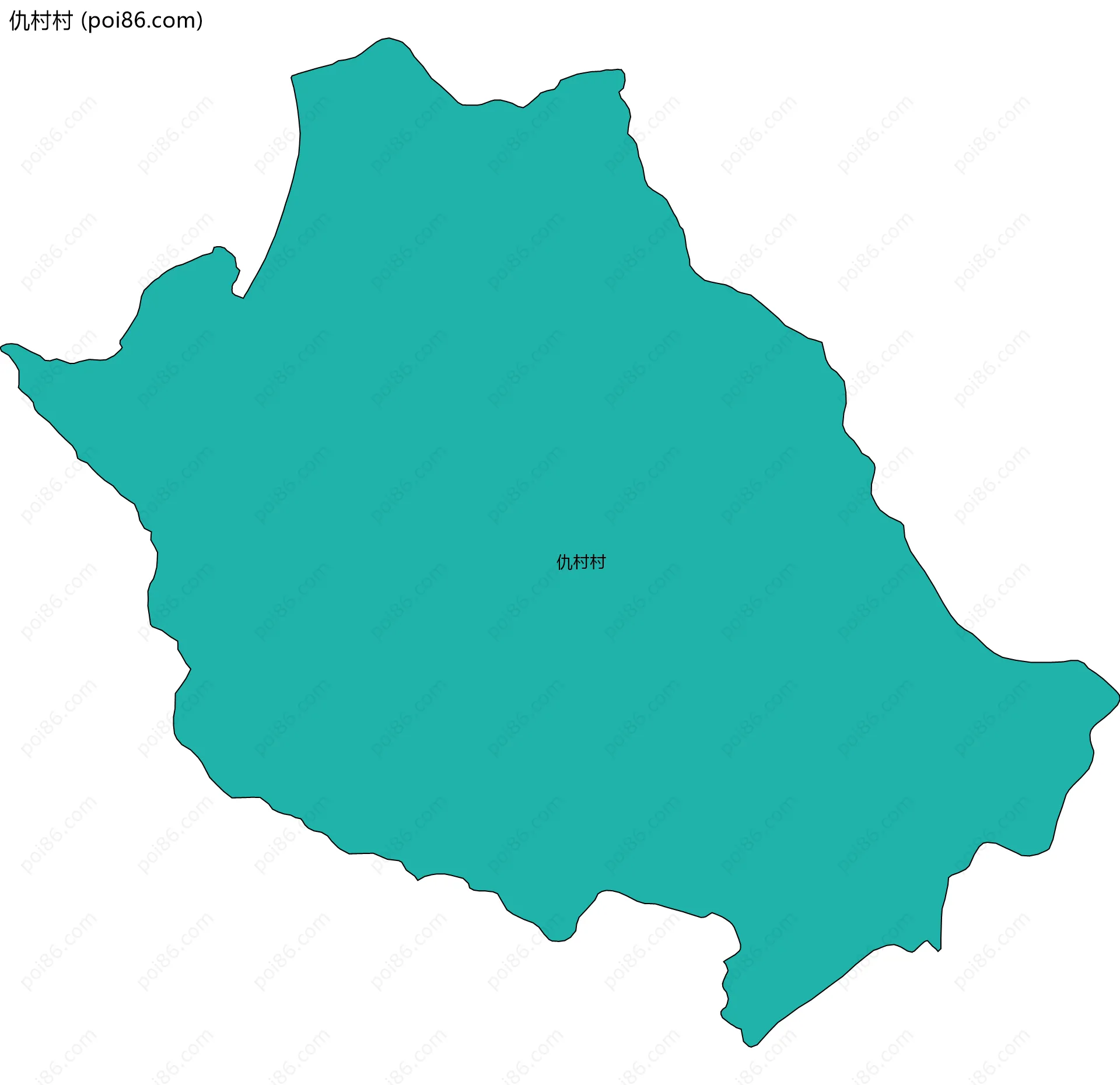 仇村村边界地图