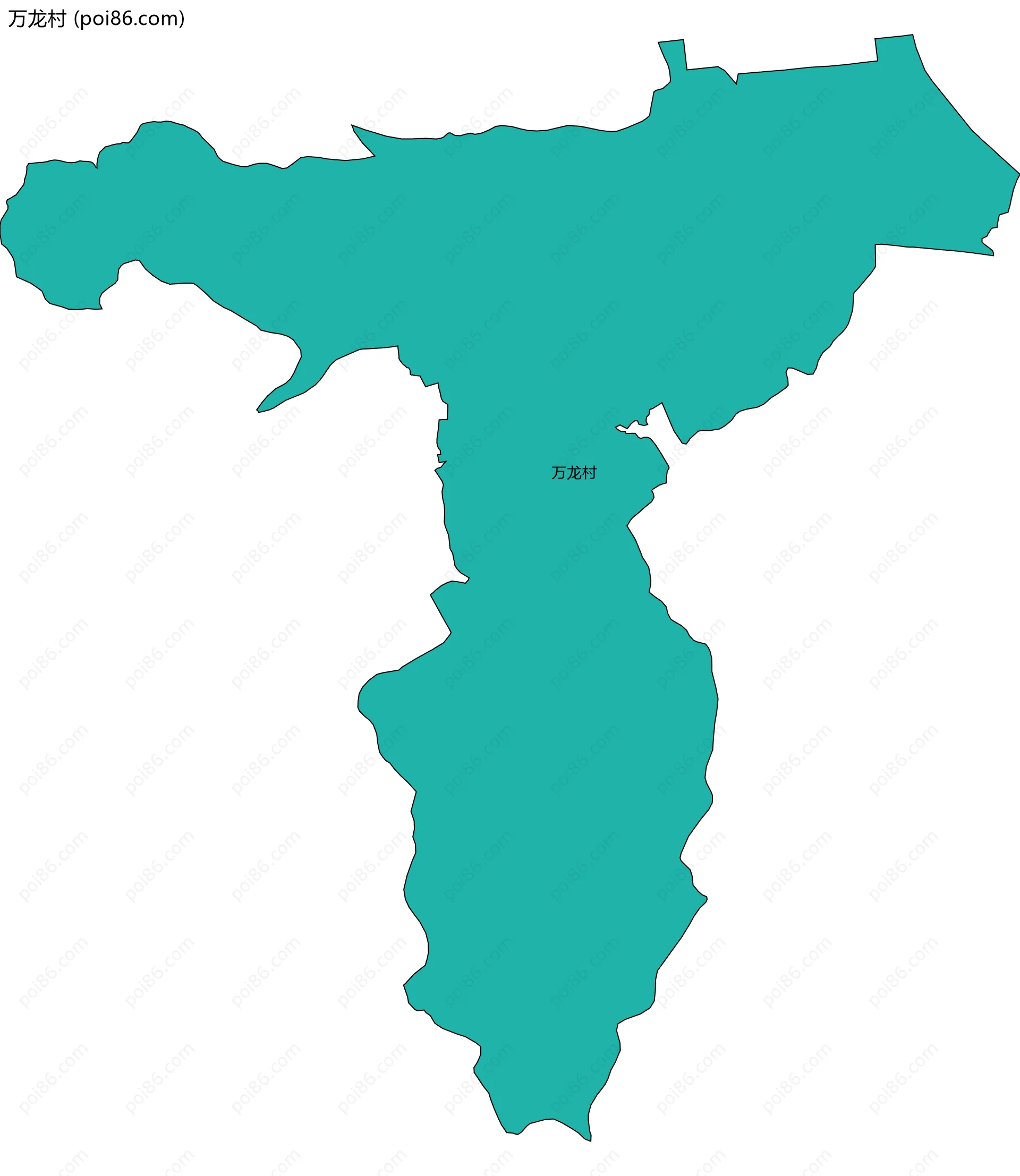 万龙村边界地图