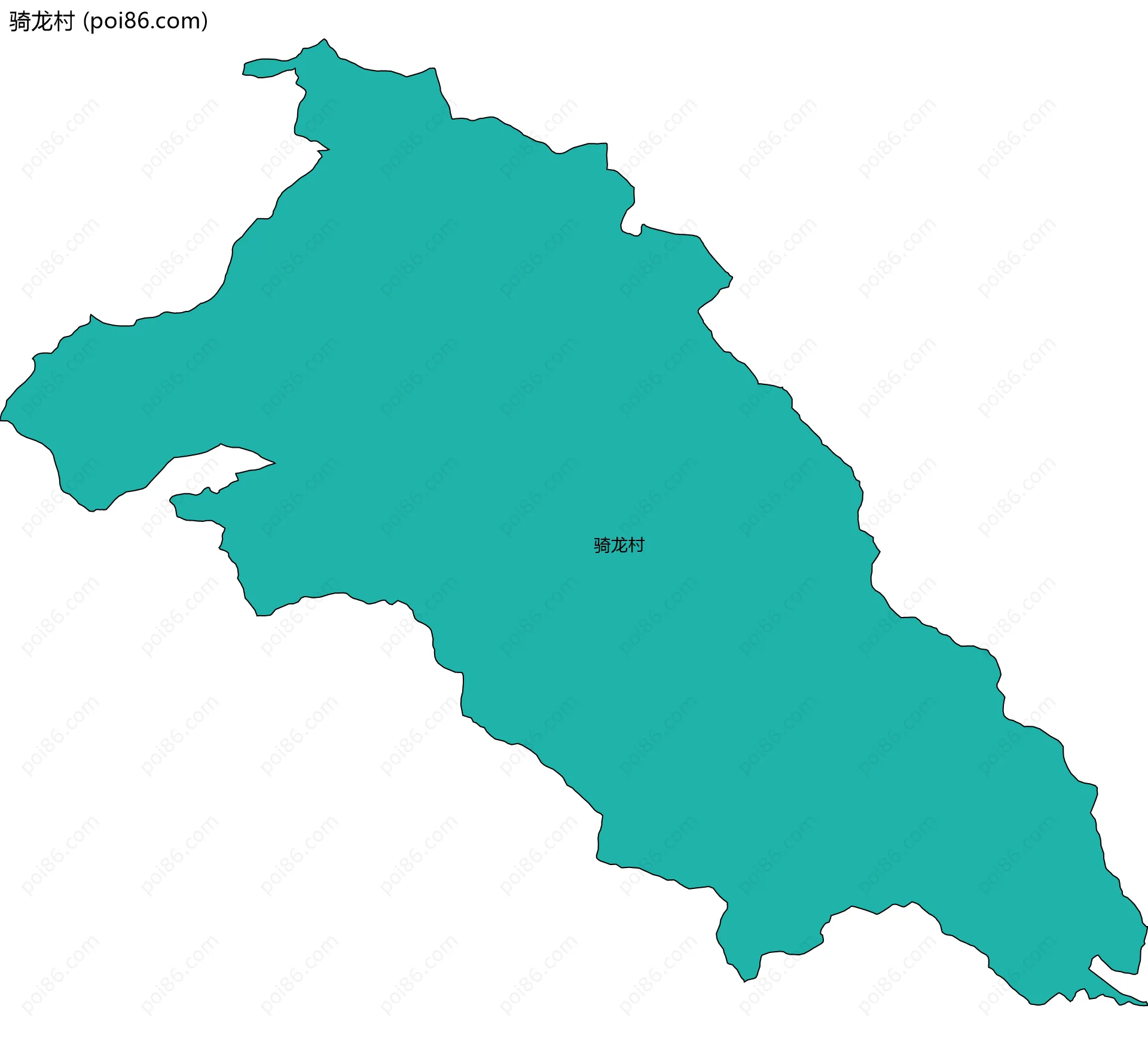骑龙村边界地图