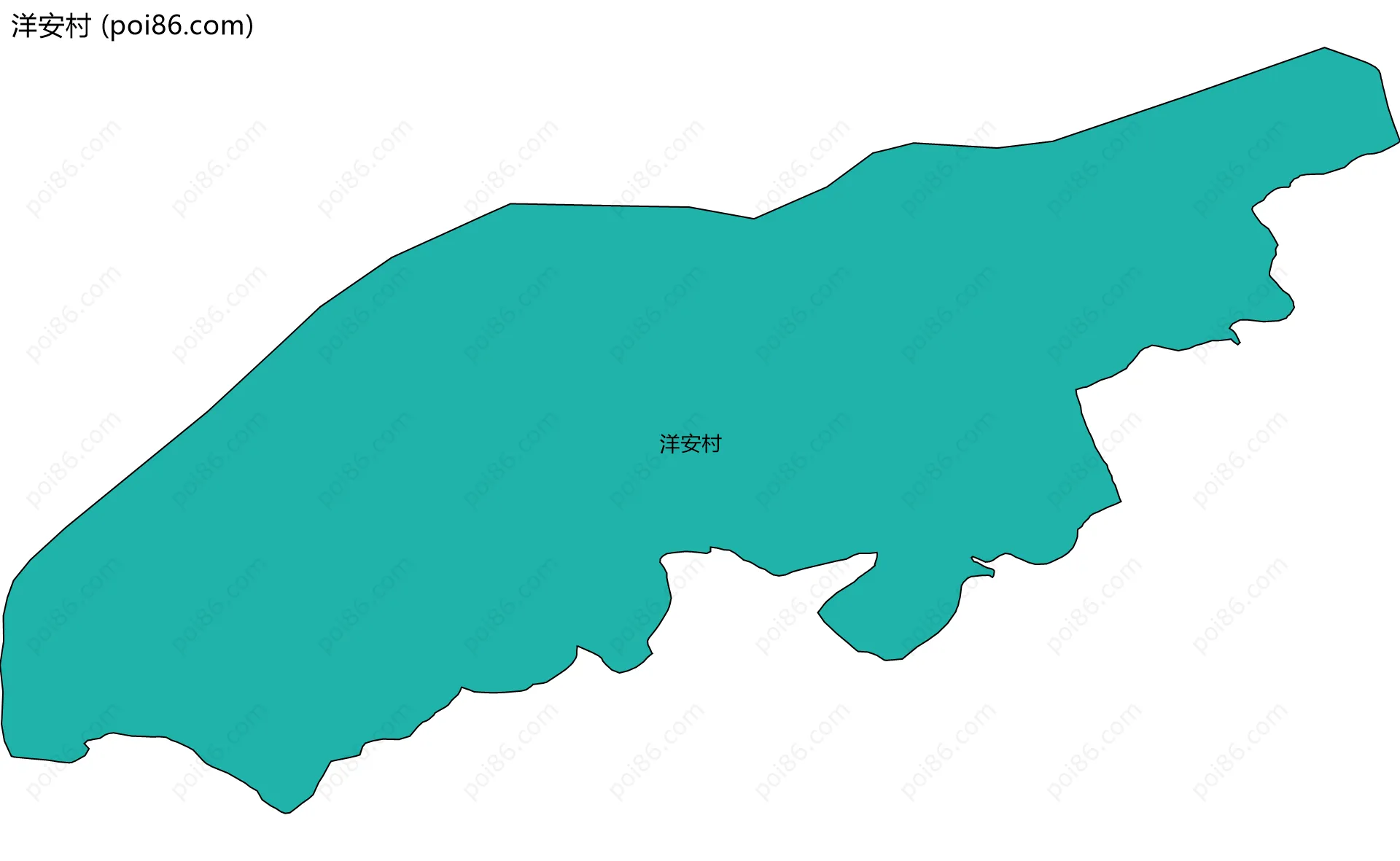 洋安村边界地图