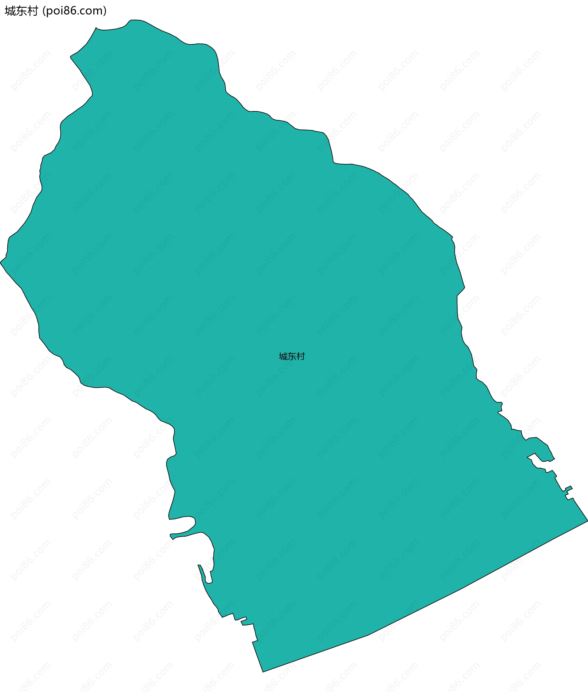 城东村边界地图