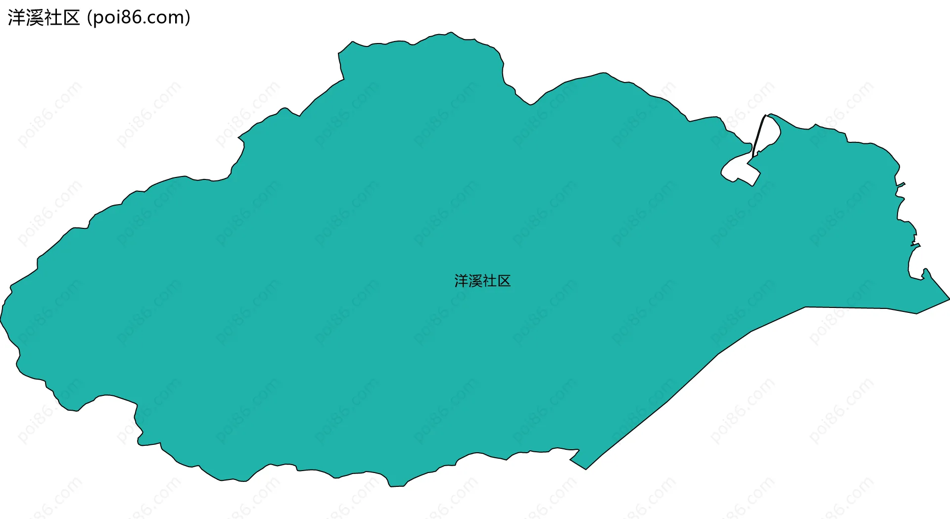 洋溪社区边界地图