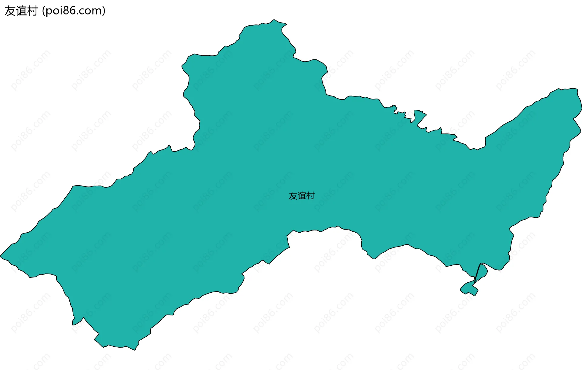 友谊村边界地图