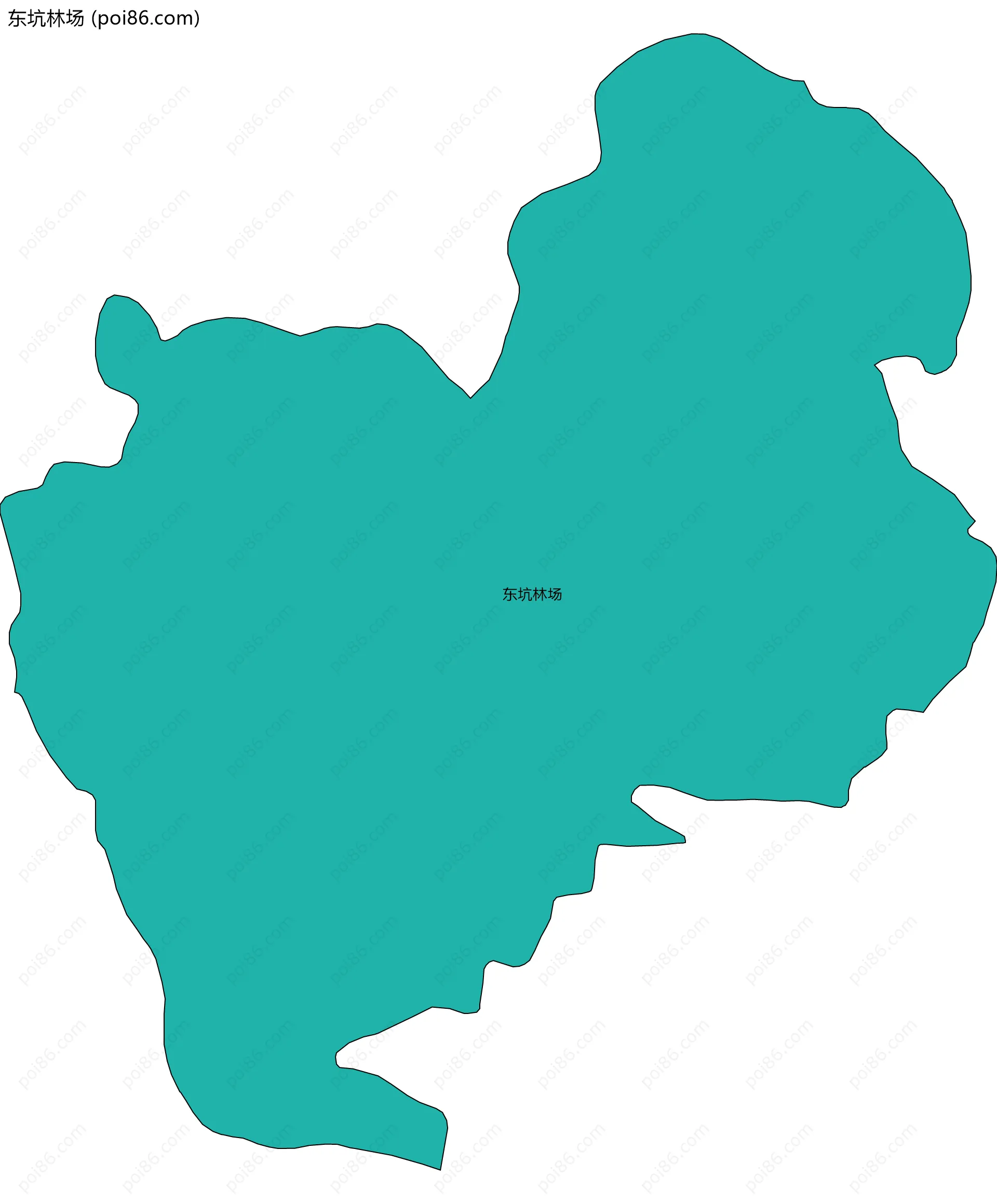 东坑林场边界地图