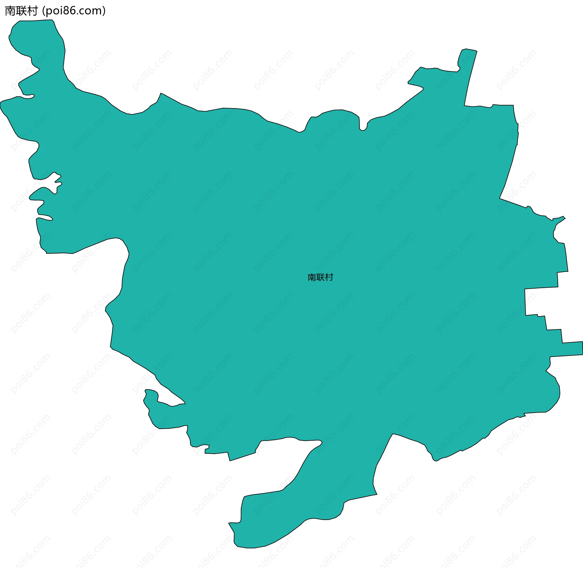 南联村边界地图