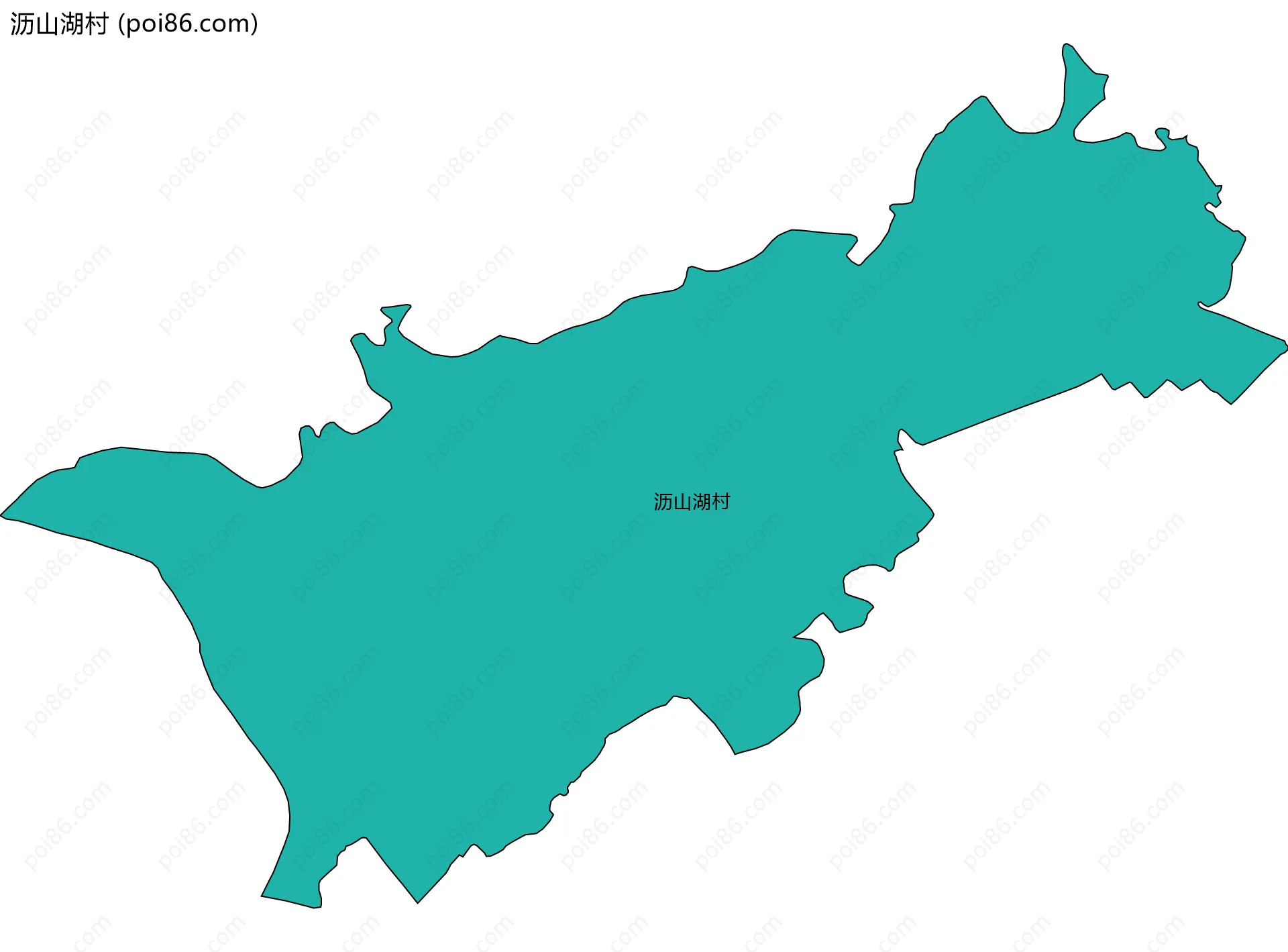 沥山湖村边界地图
