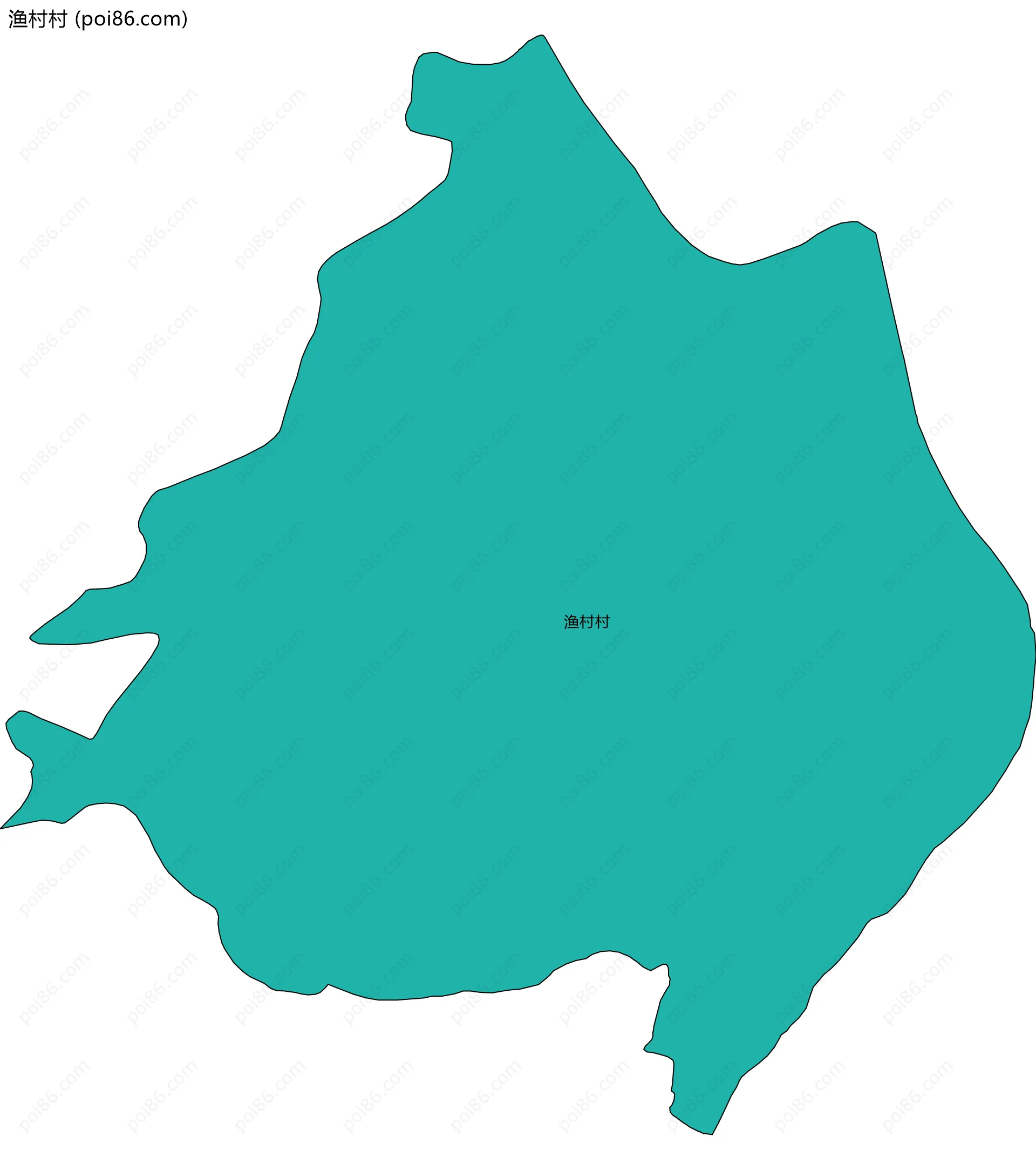 渔村村边界地图