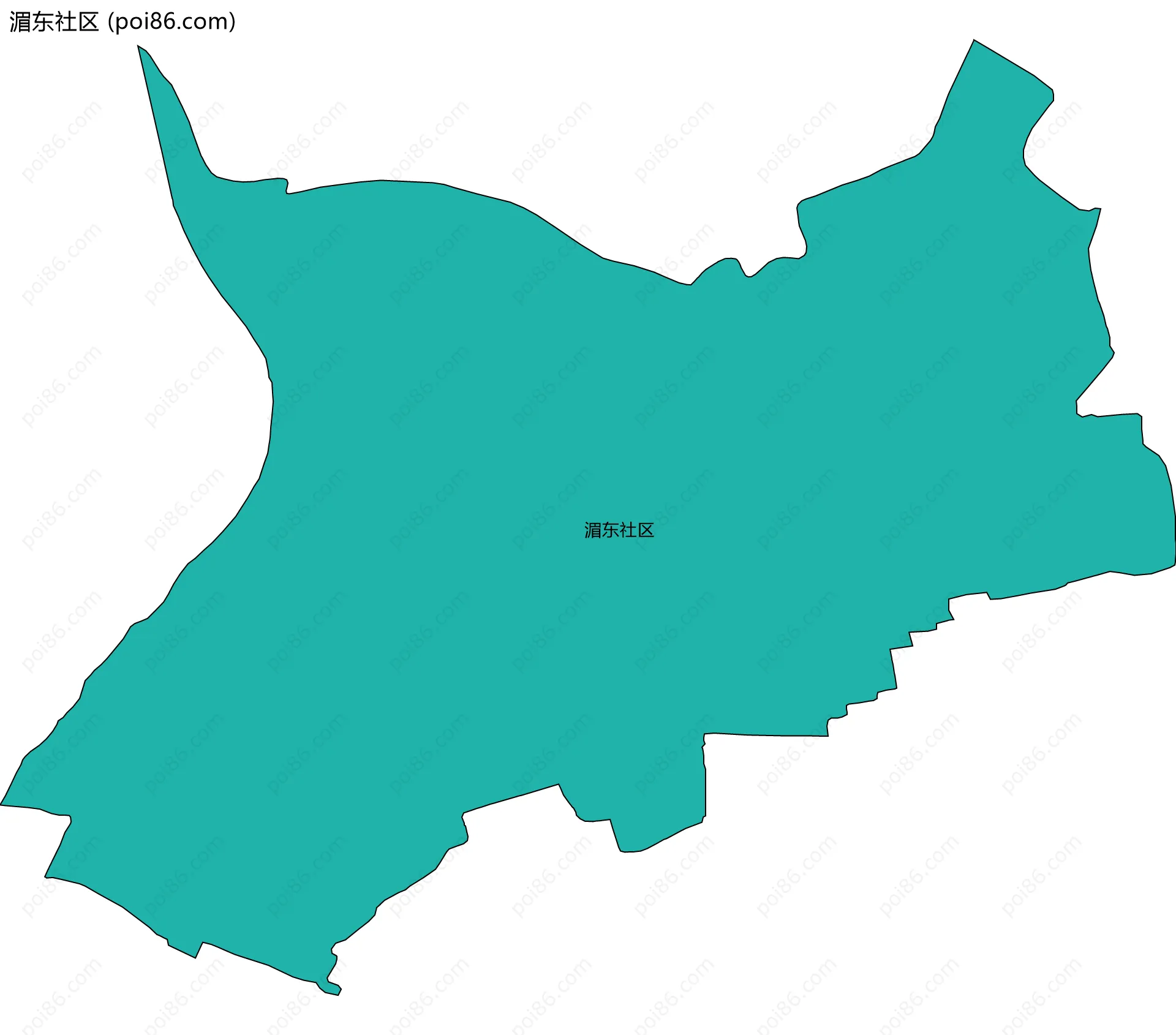 湄东社区边界地图