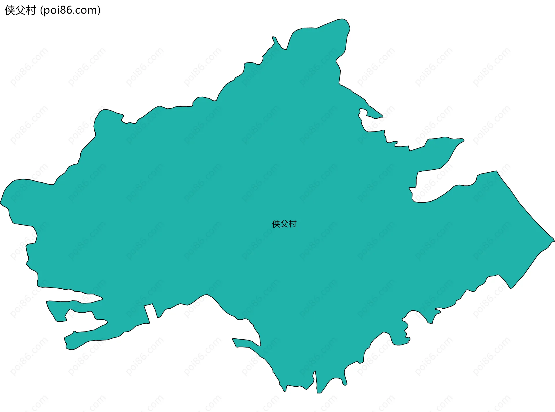 侠父村边界地图