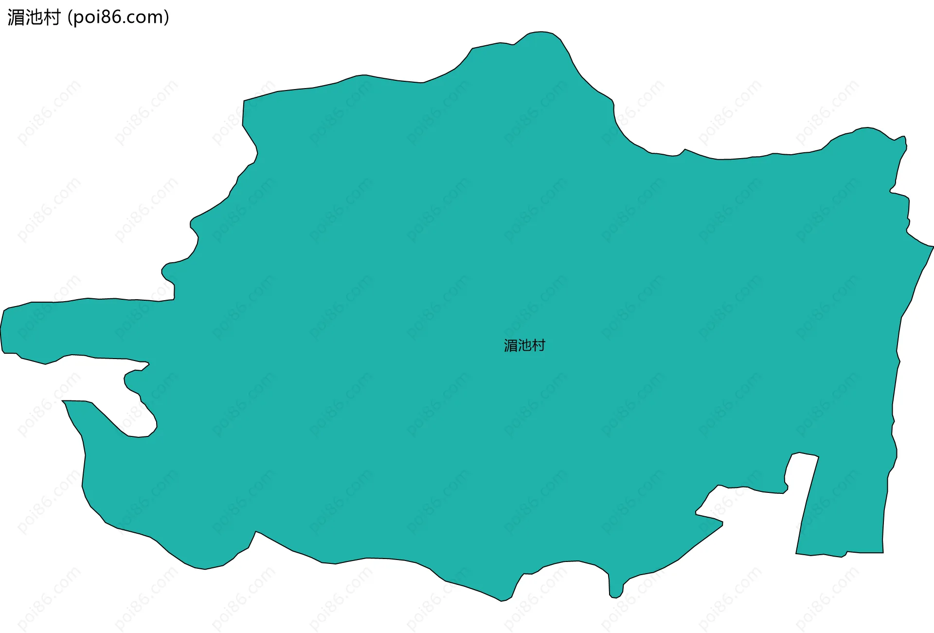 湄池村边界地图
