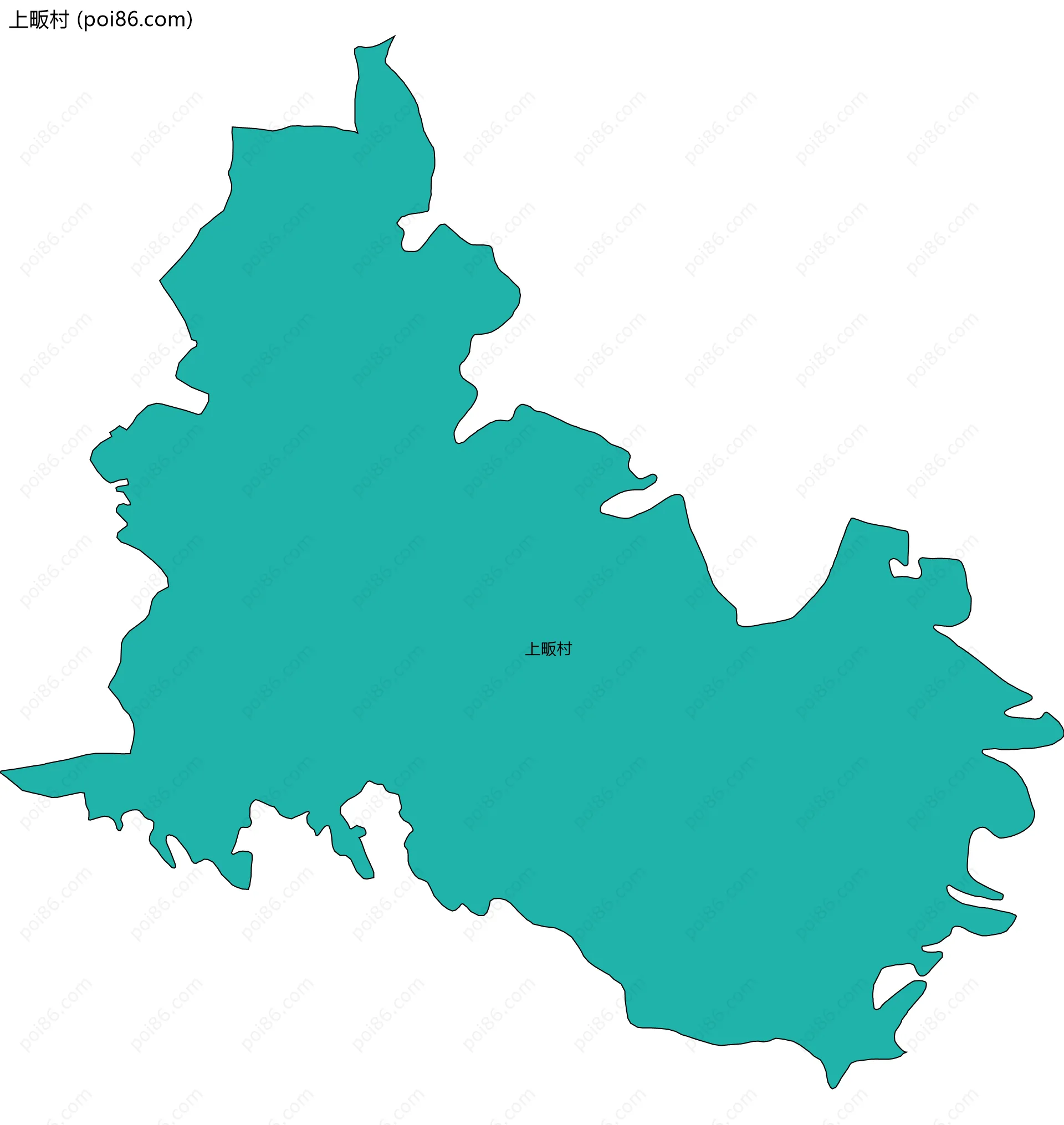上畈村边界地图
