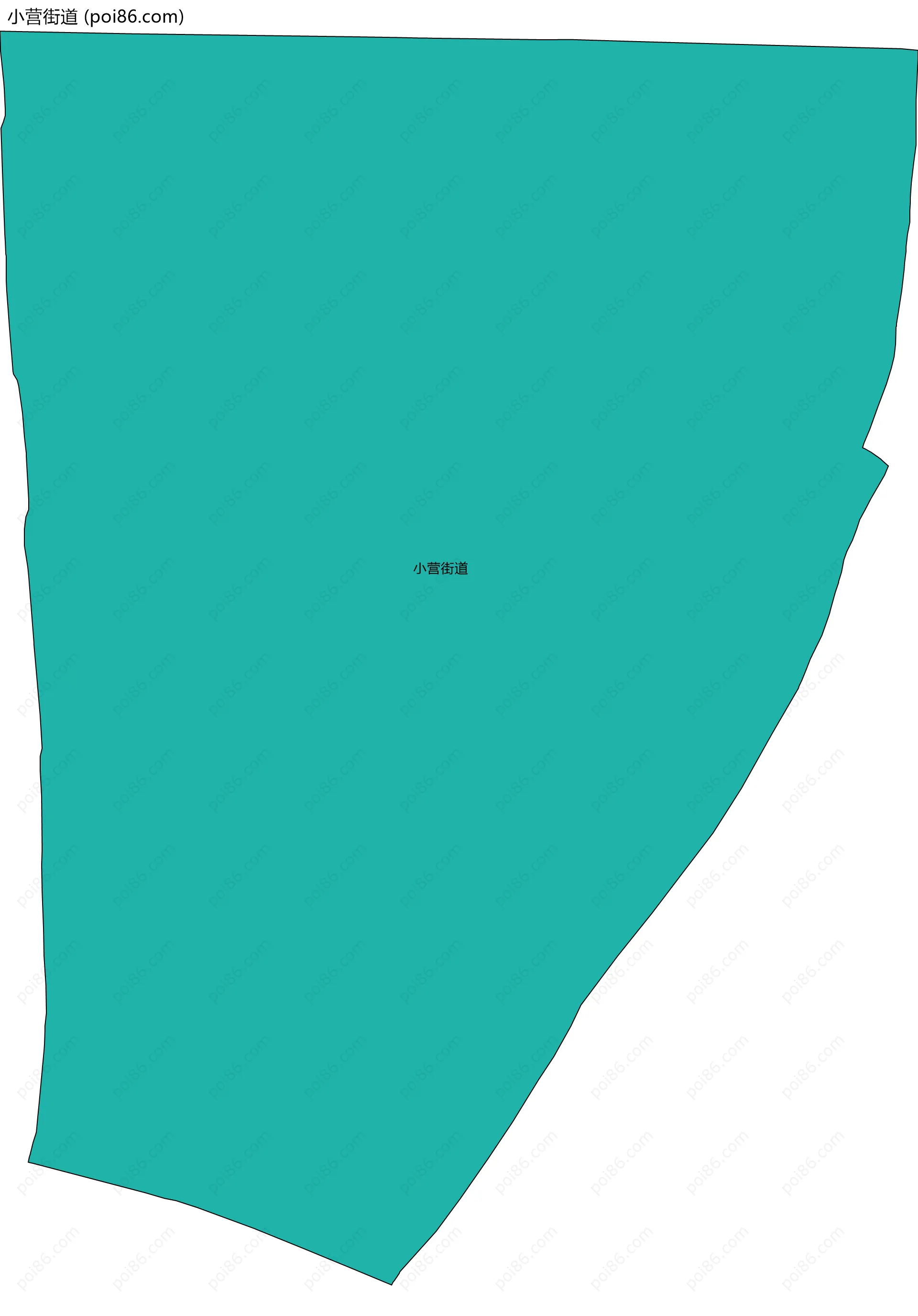 小营街道边界地图