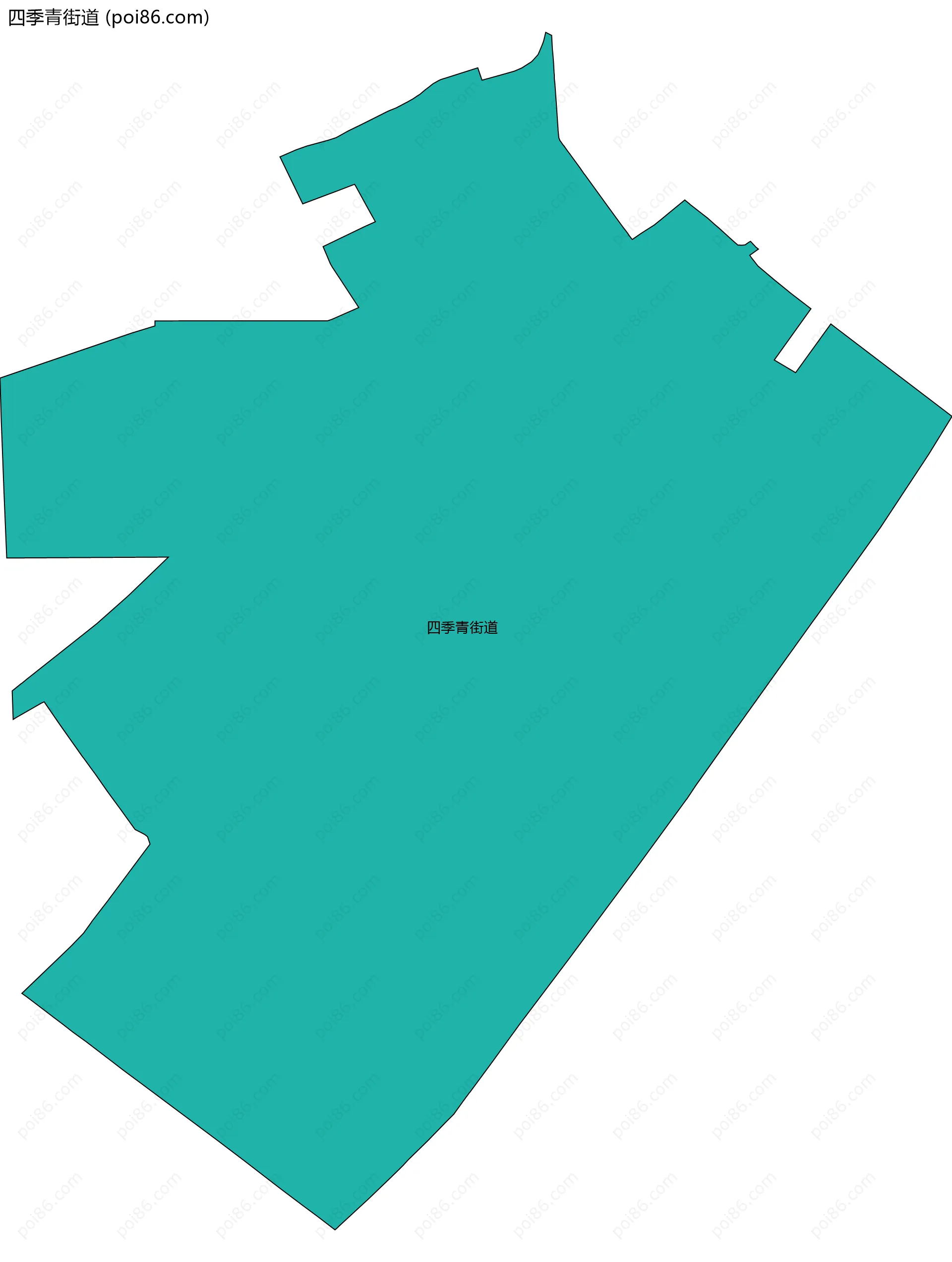 四季青街道边界地图(五级行政区划)