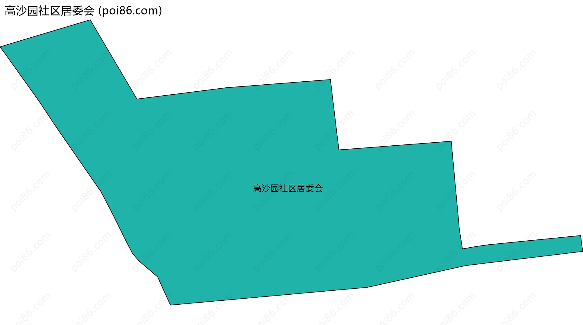高沙园社区居委会边界地图